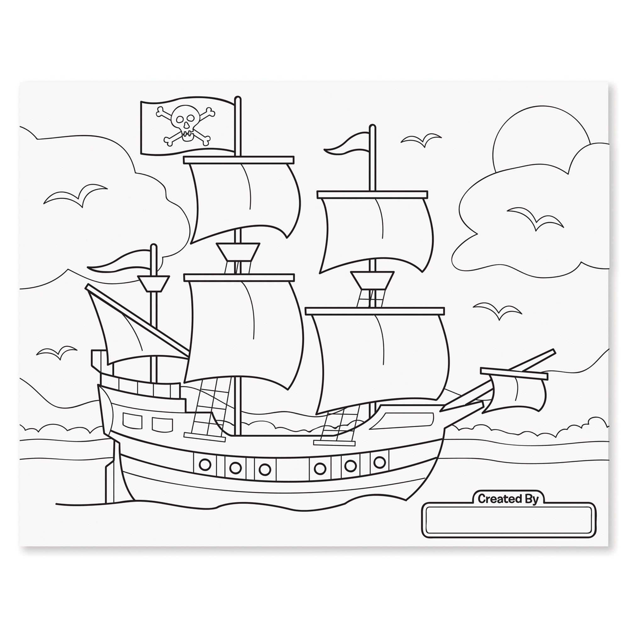 Jumbo 50-Page Kids' Coloring Pad - Space. Sharks. Sports. and More - Image 9