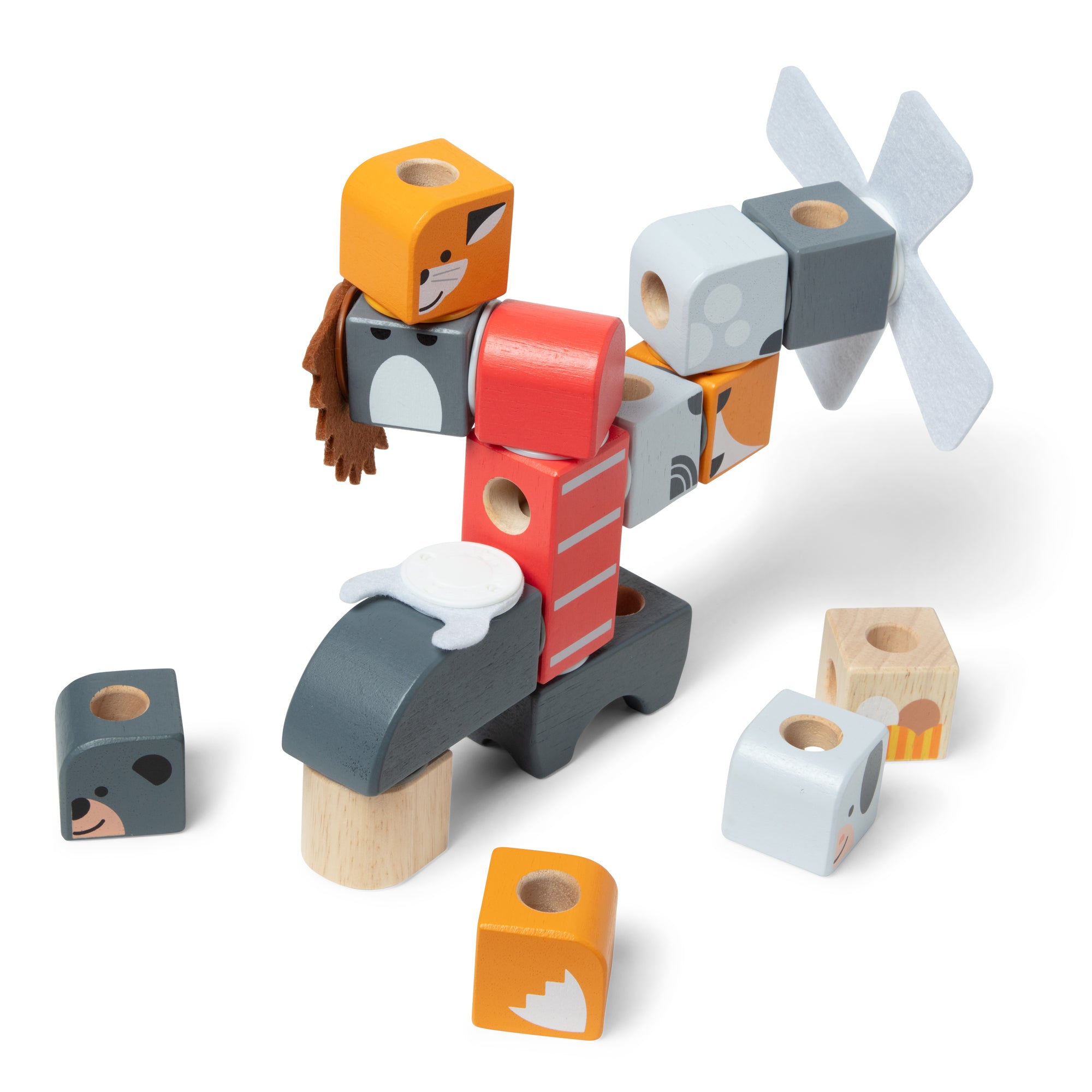 Blockables™ Play Sets Farm Friends and Woodland Friends 2-Pack Bundle - Image 4