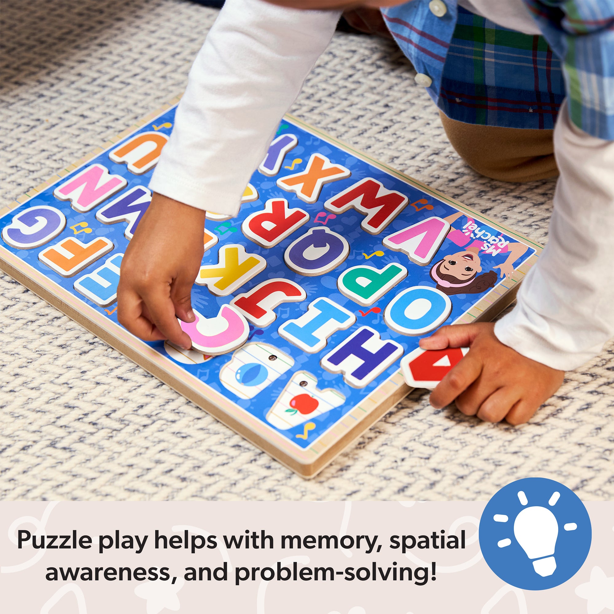 Ms. Rachel™ Wooden Phonics Alphabet Sound Puzzle - 26 Pieces - Image 5
