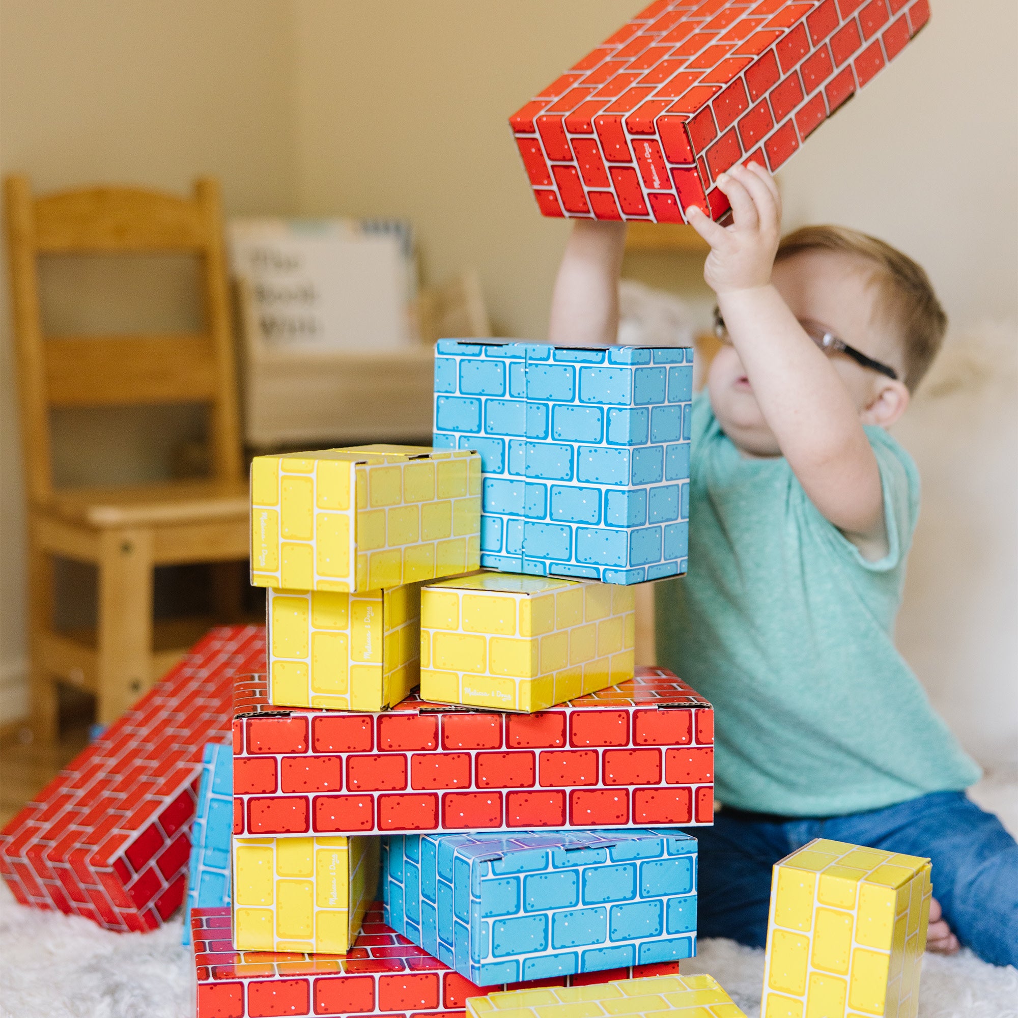 Jumbo Cardboard Blocks - 24 Pieces - Image 2