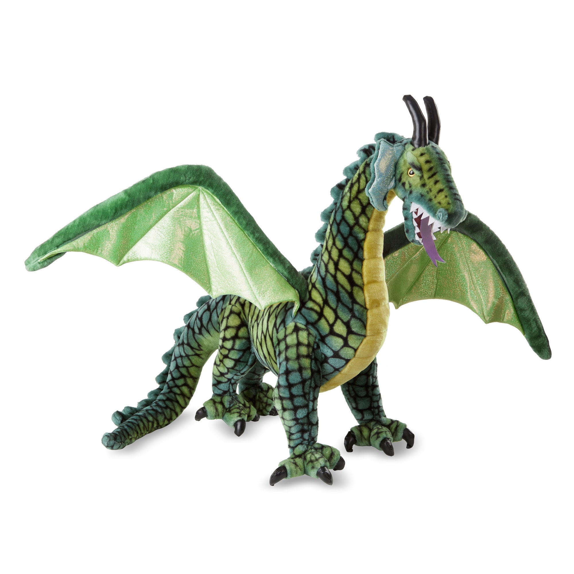 Winged Dragon Lifelike Plush Stuffed Animal - Image 9