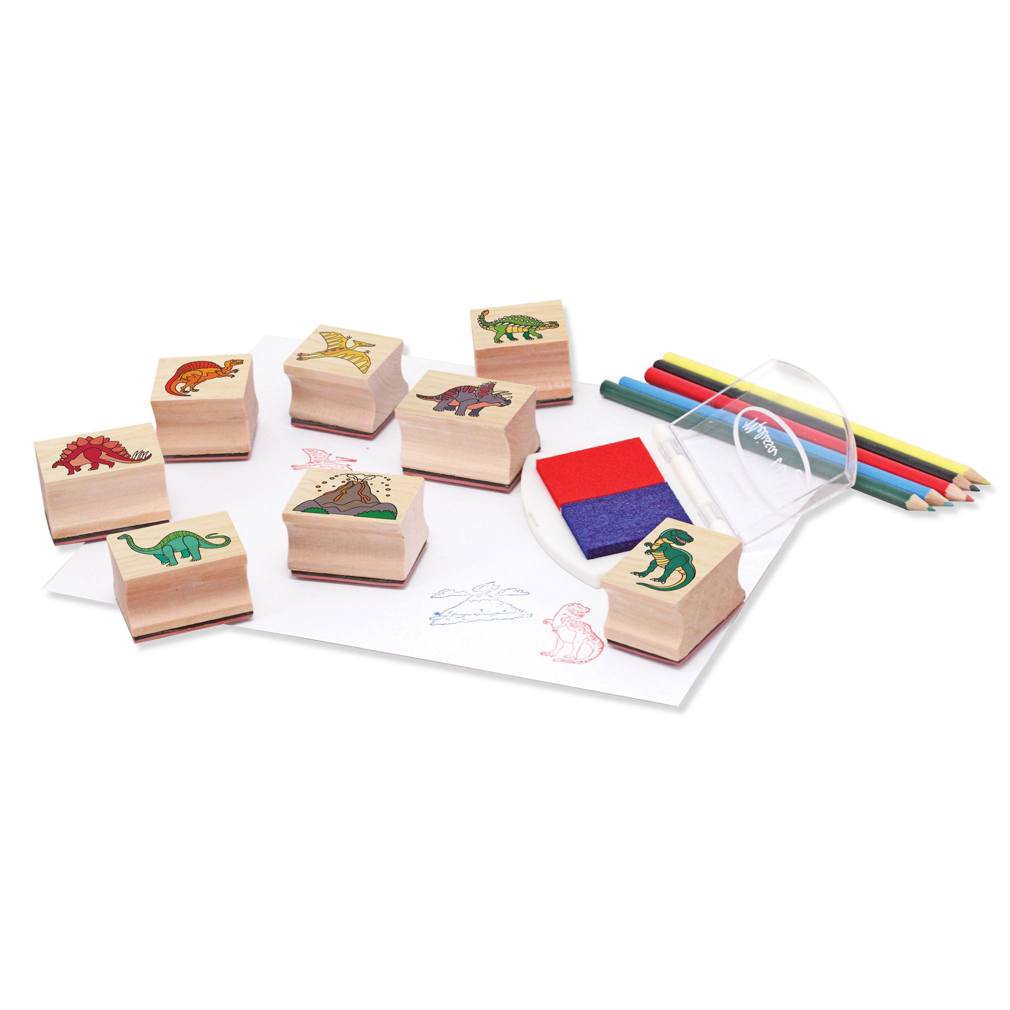 Wooden Stamp Set - Dinosaurs - Image 4