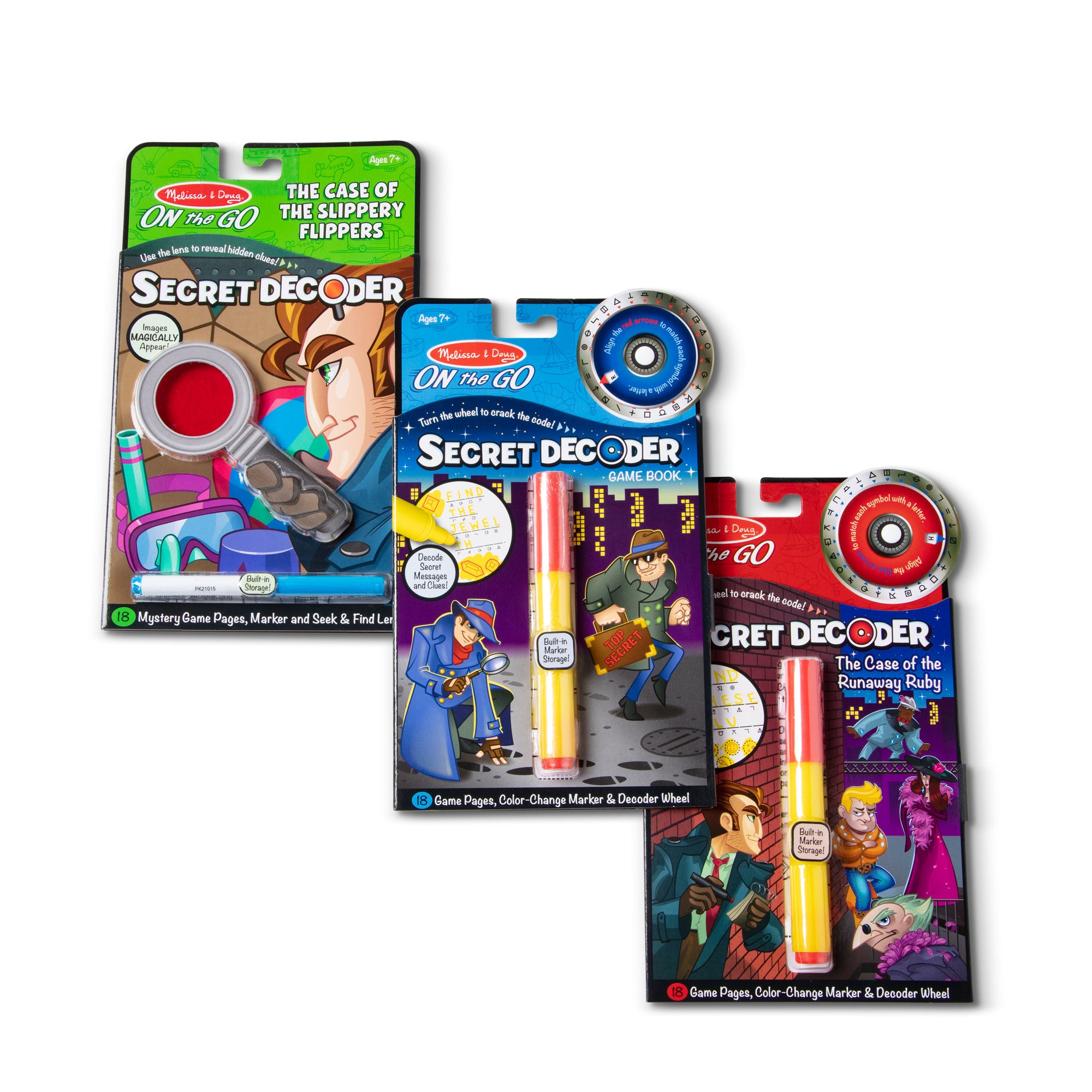 On the Go™ Secret Decoder Activity Books 3-Pack: Slippery Flippers. Runaway Ruby. Game Book - Image 9