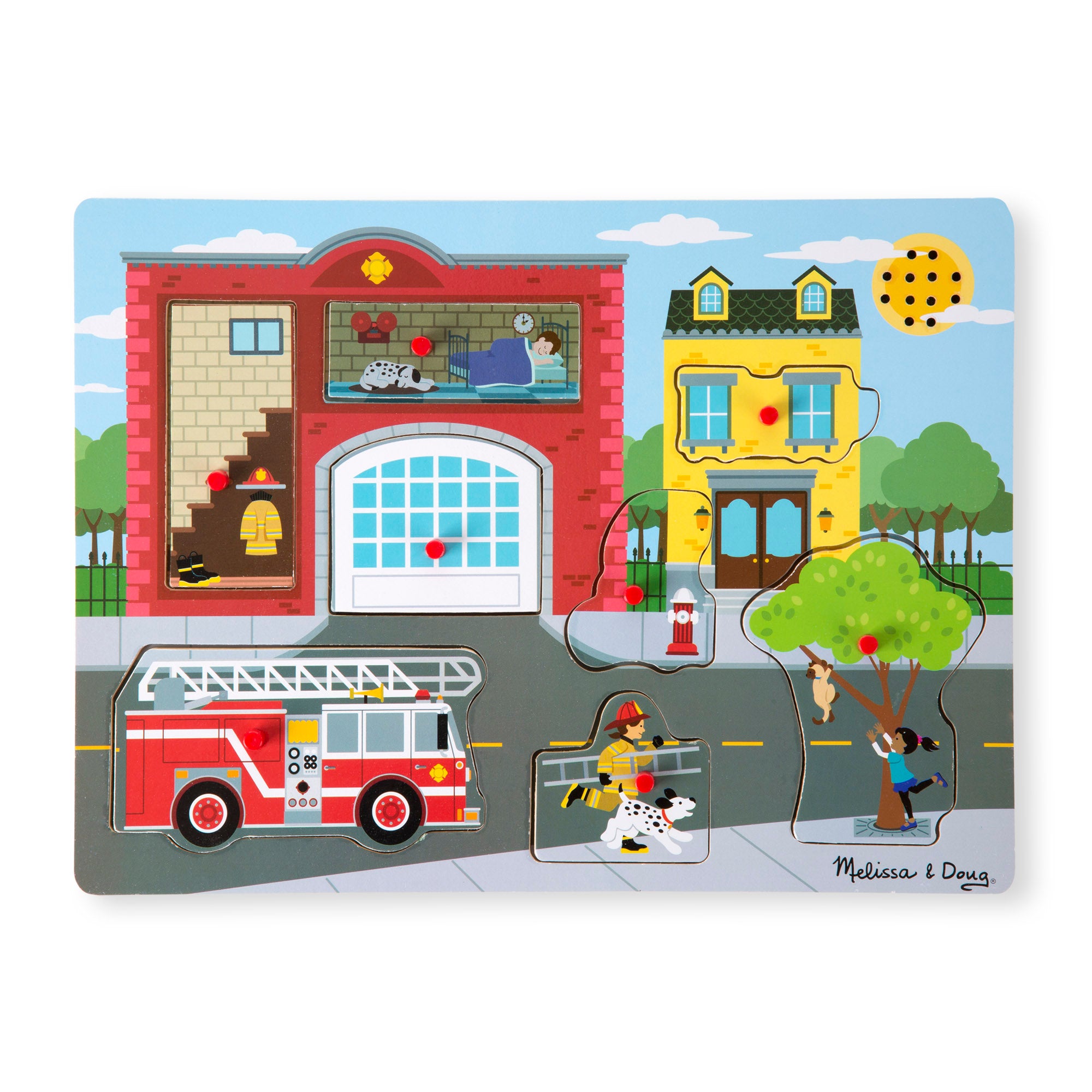 Around the Fire Station Sound Puzzle - 8 Pieces - Image 10