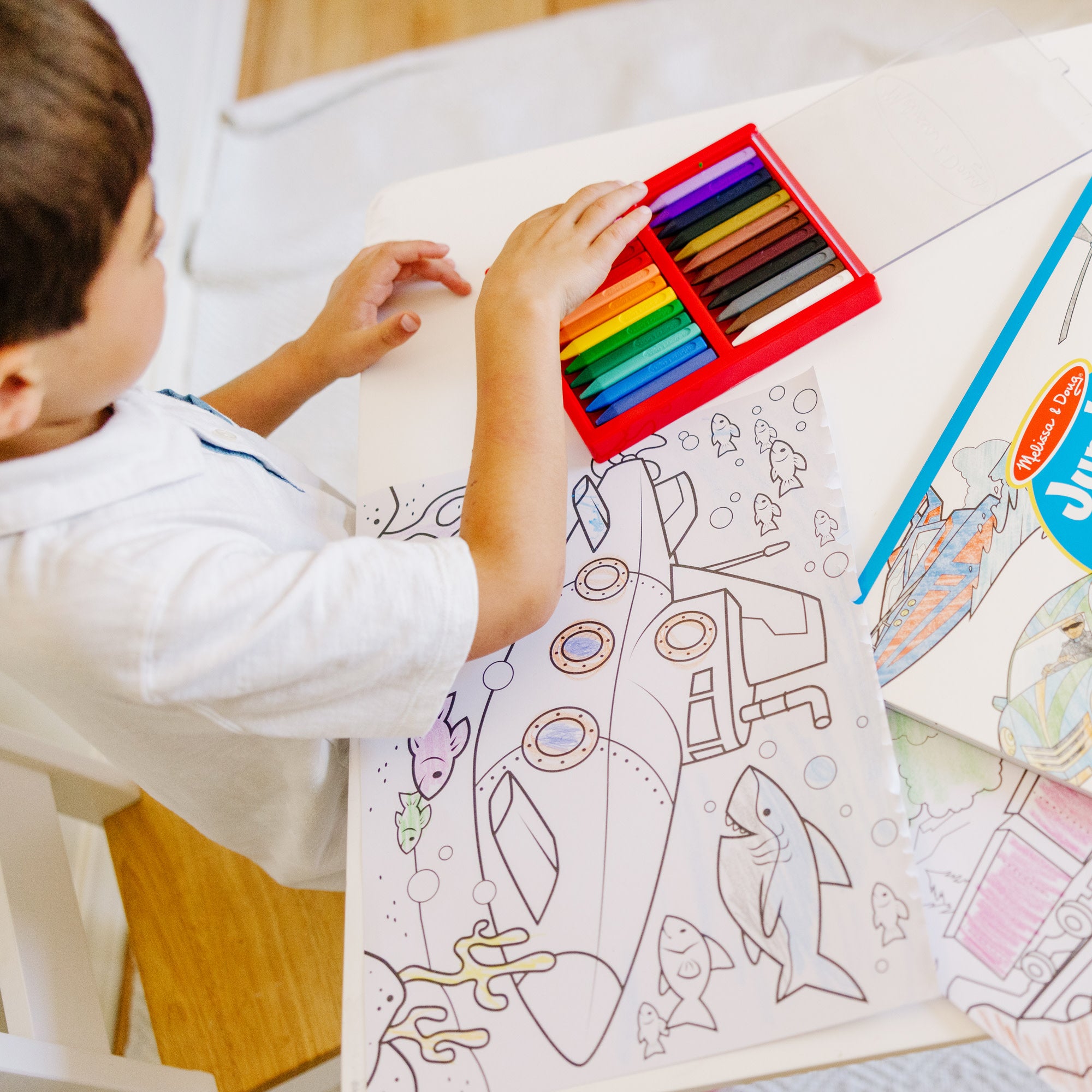 Jumbo Coloring Pad - Vehicles - Image 6