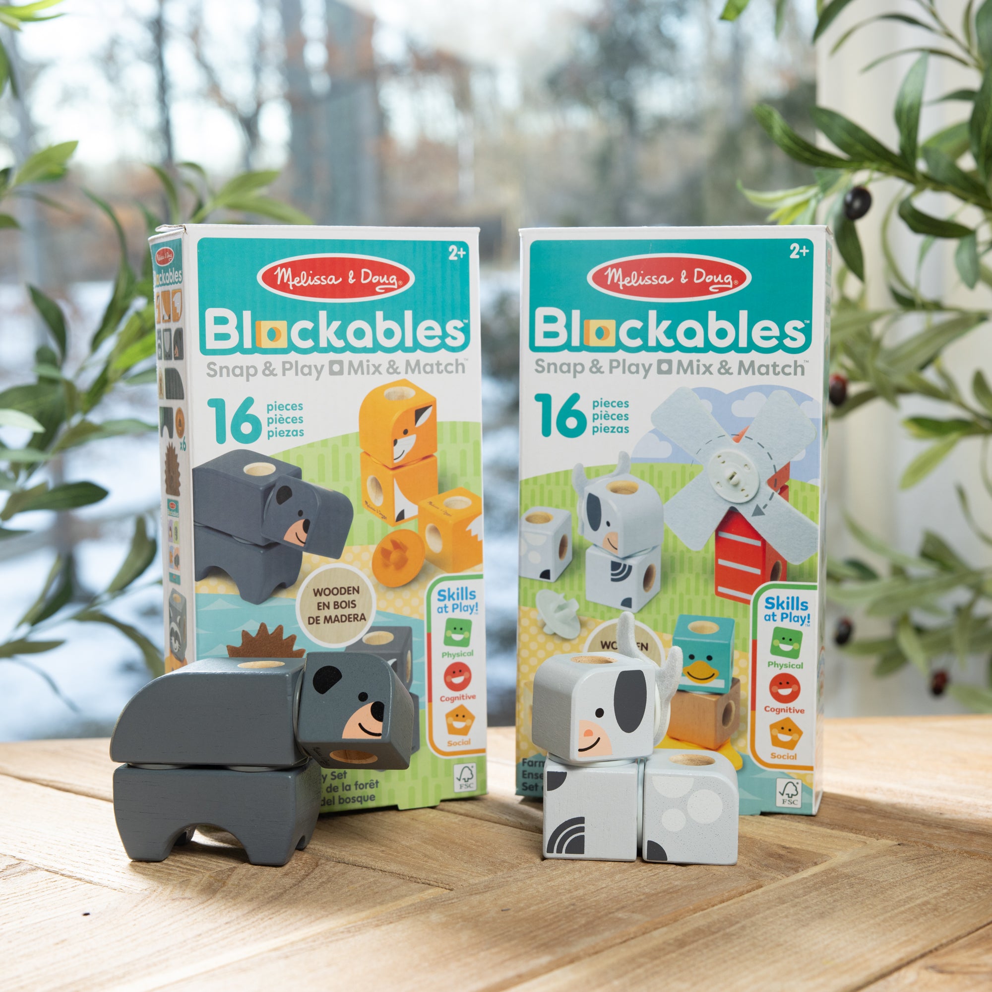 Blockables™ Play Sets Farm Friends and Woodland Friends 2-Pack Bundle - Image 9