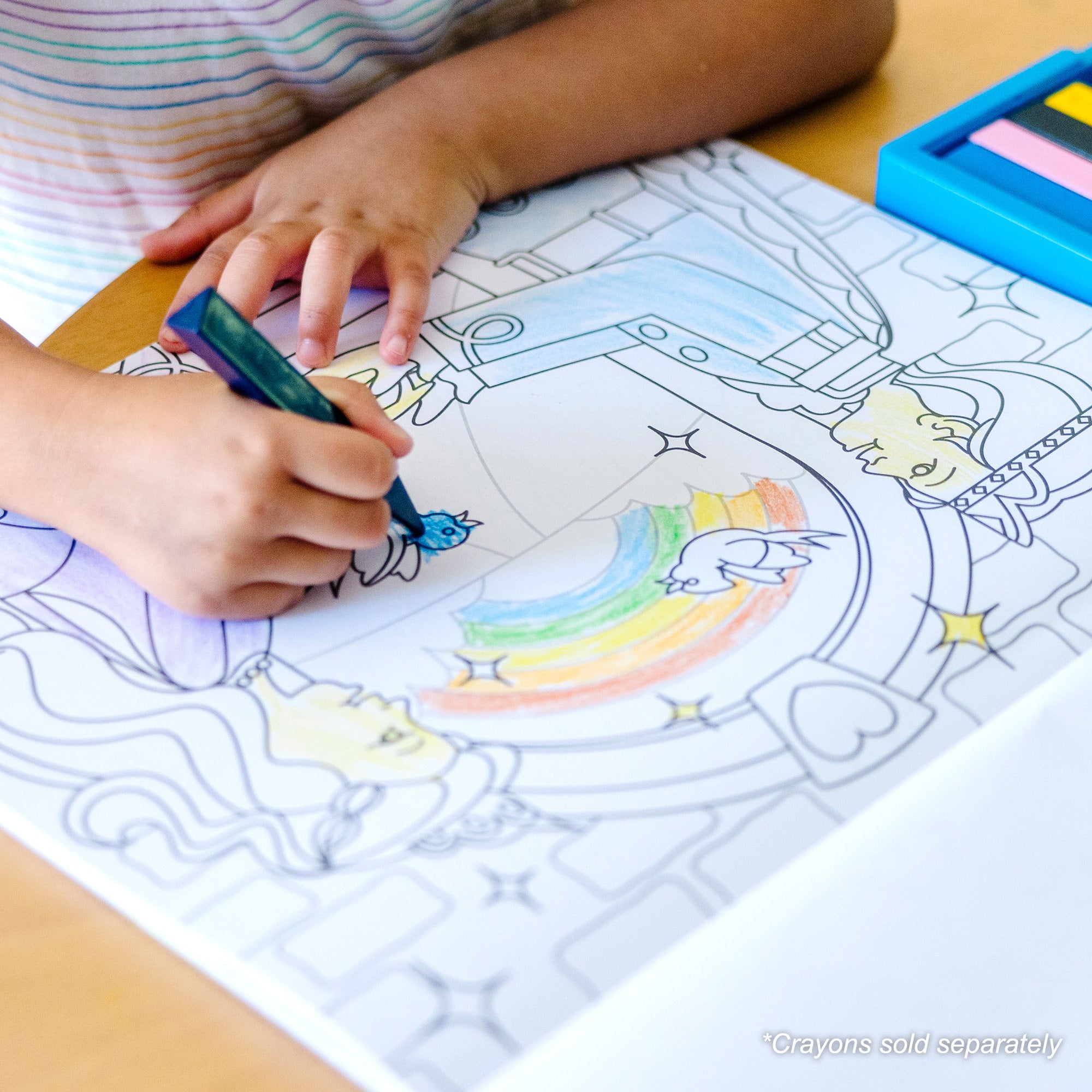 Jumbo 50-Page Kids' Coloring Pad - Horses. Hearts. Flowers. and More - Image 2