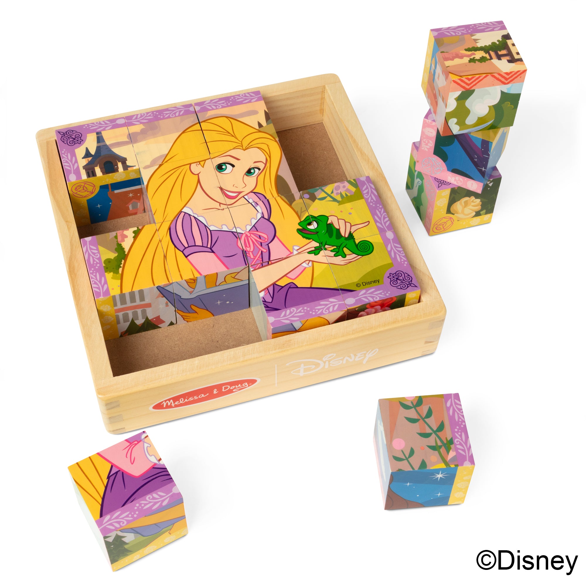 Disney Princess Wooden Cube Puzzle - Image 4