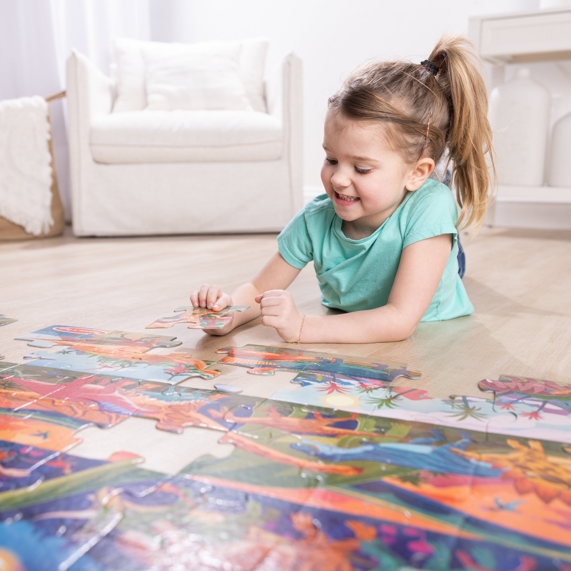 Dinosaur Floor Puzzle - 48 Pieces - Image 2