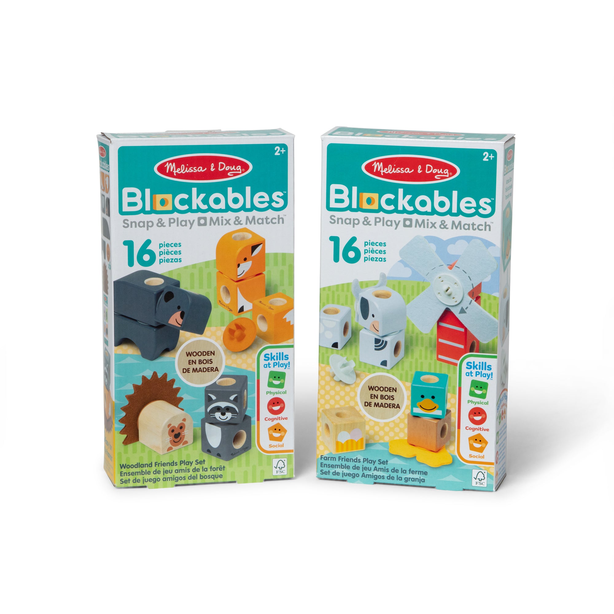 Blockables™ Play Sets Farm Friends and Woodland Friends 2-Pack Bundle - Image 3