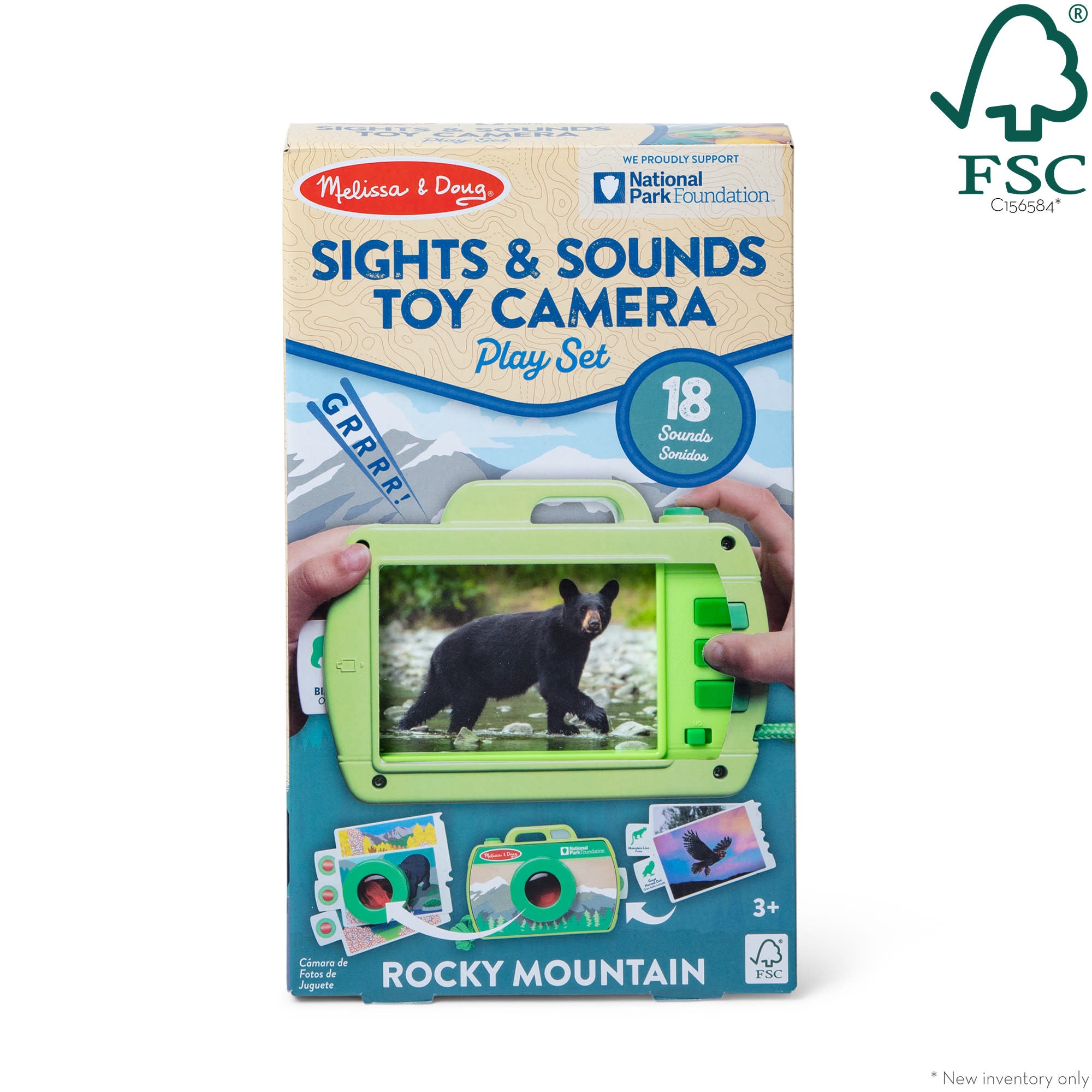 Rocky Mountain National Park Sights & Sounds Wooden Toy Camera Play Set - Image 2