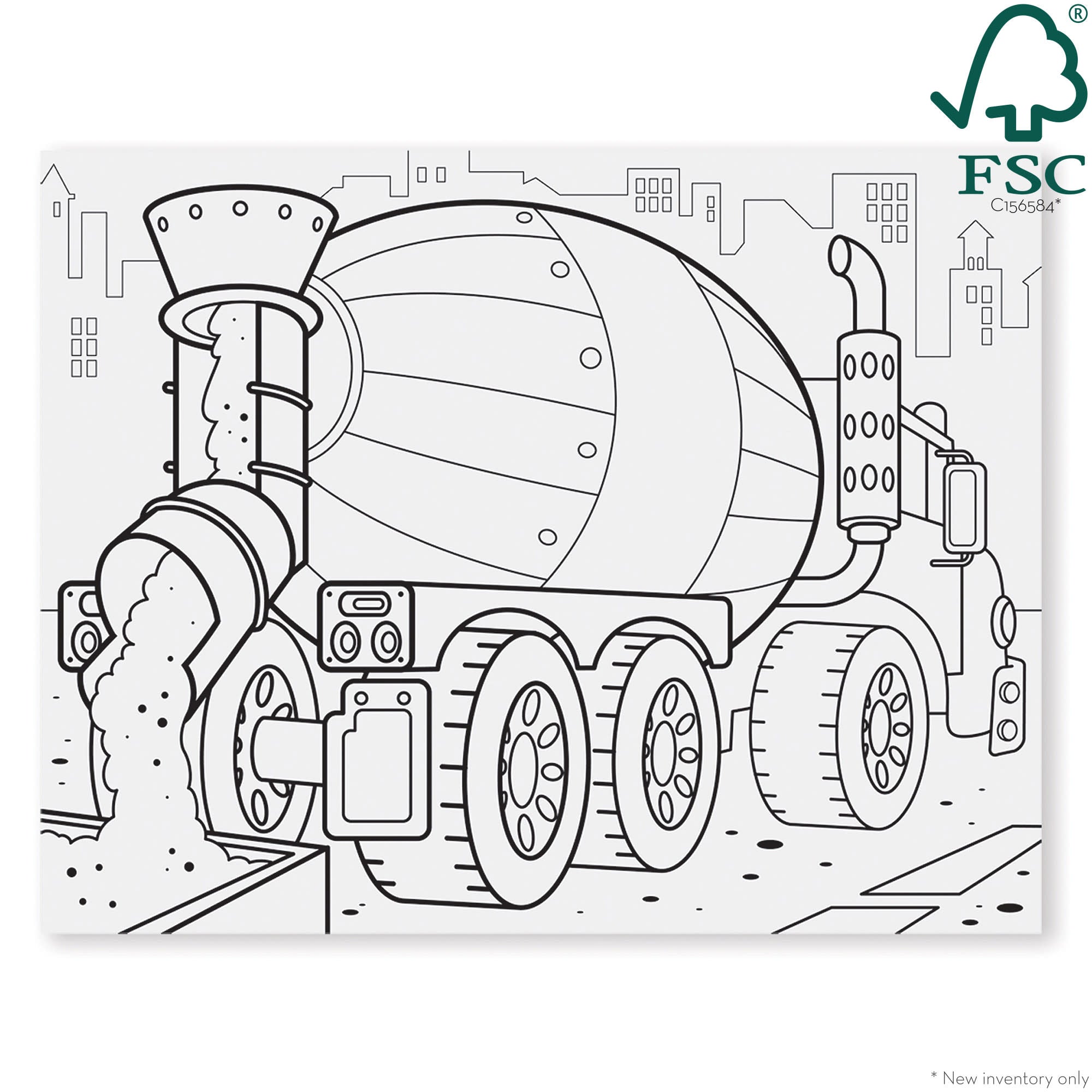 Jumbo Coloring Pad - Vehicles - Image 3