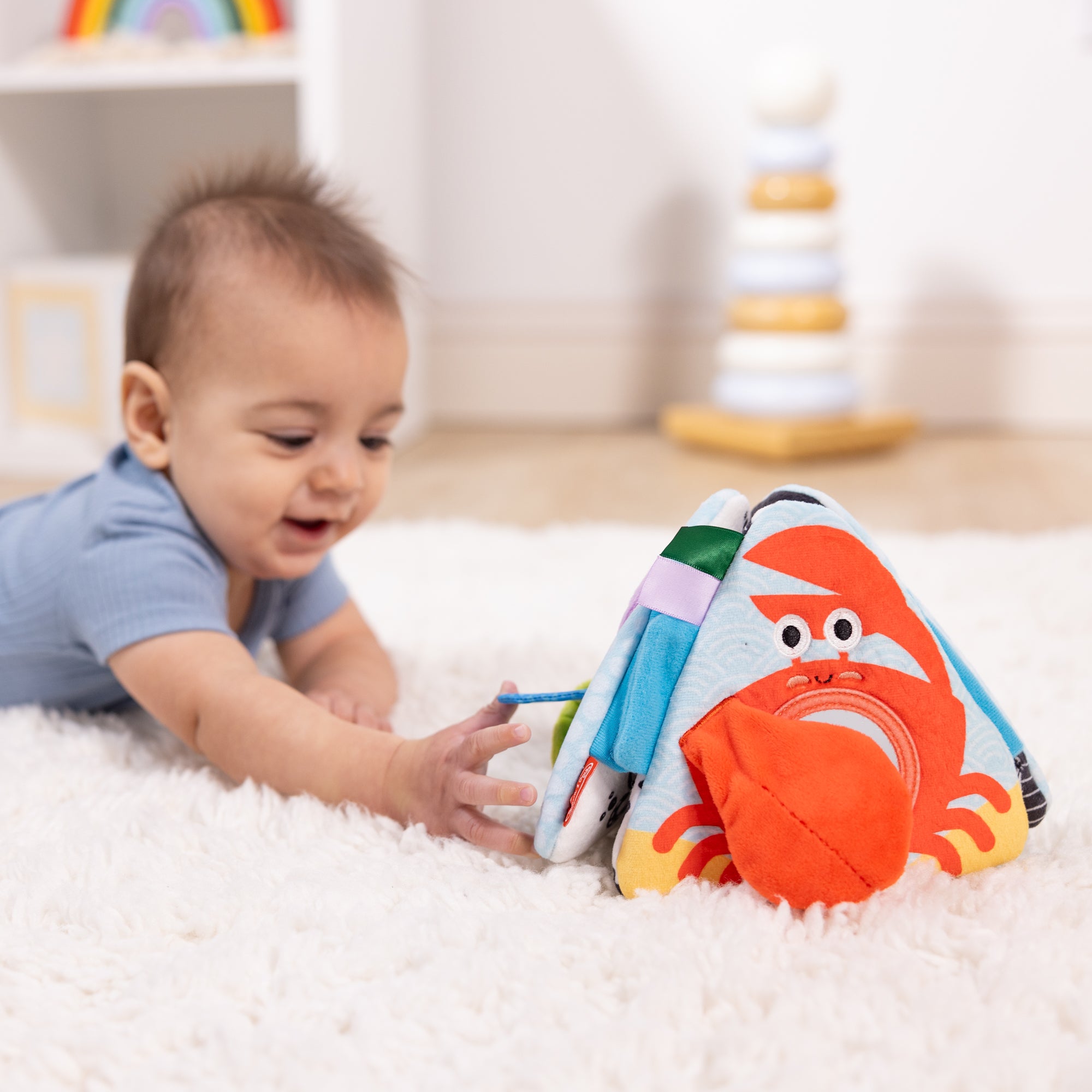 Ocean Tummy Time Triangle Baby Toy - Image 9