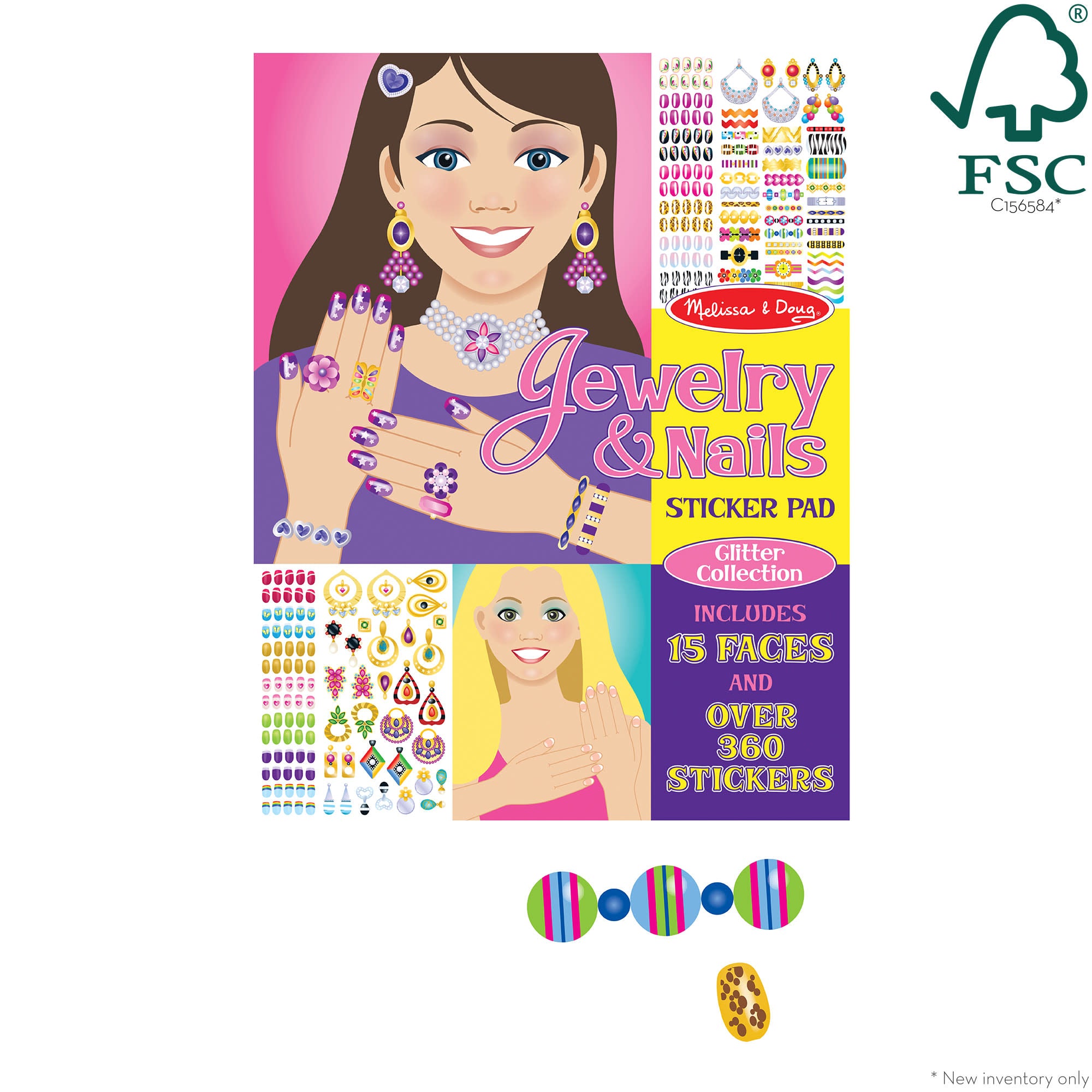 Sticker Pad - Jewelry & Nails Glitter Collection - Image 3