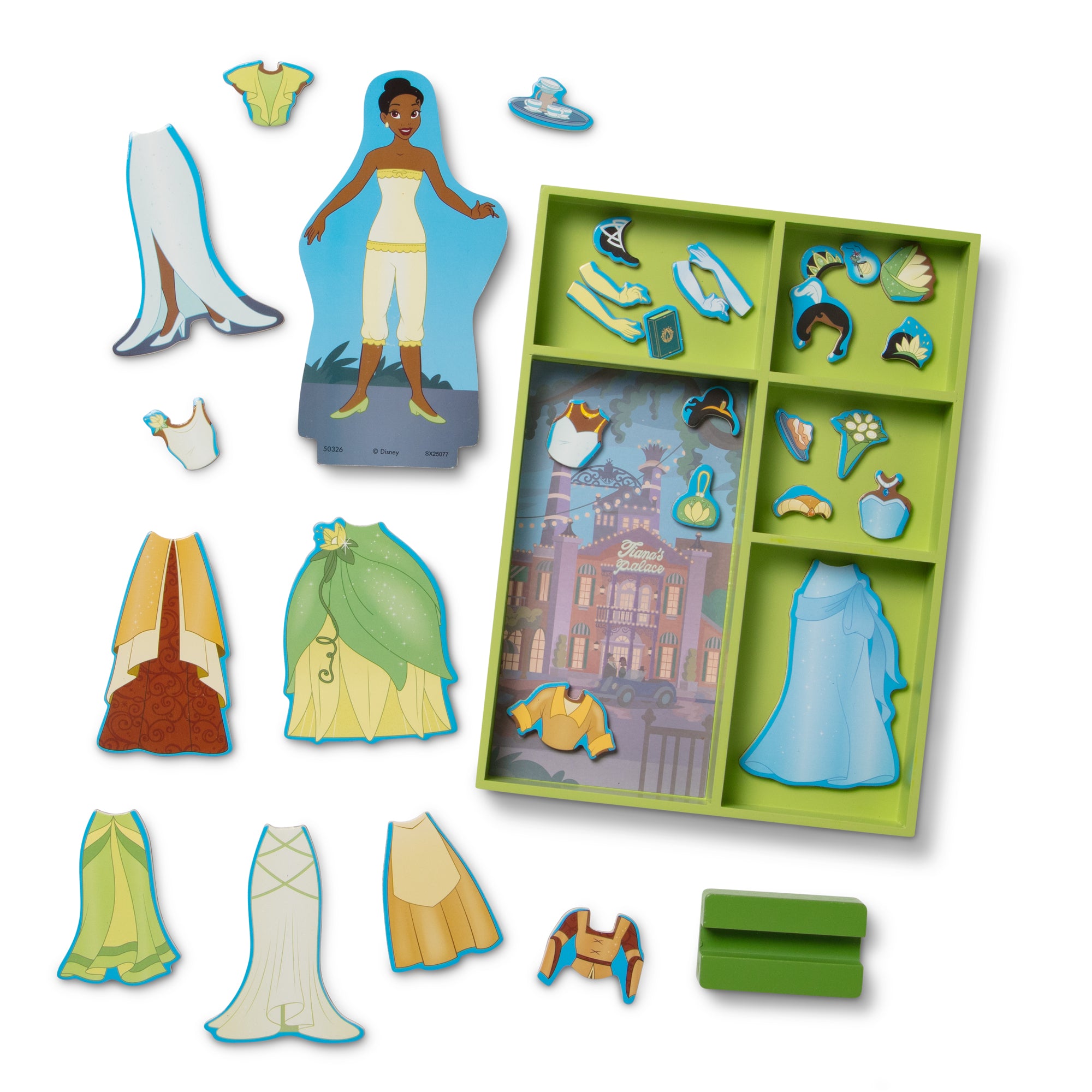 Disney Tiana Wooden Magnetic Dress-Up Play Set - Image 4