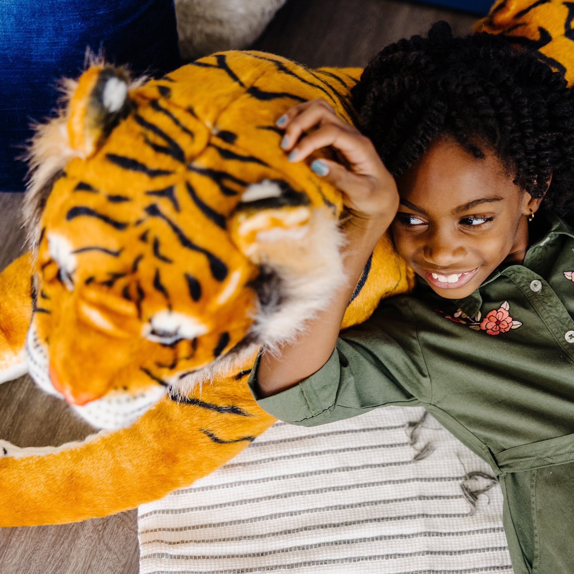 Tiger Lifelike Plush Stuffed Animal - Image 7