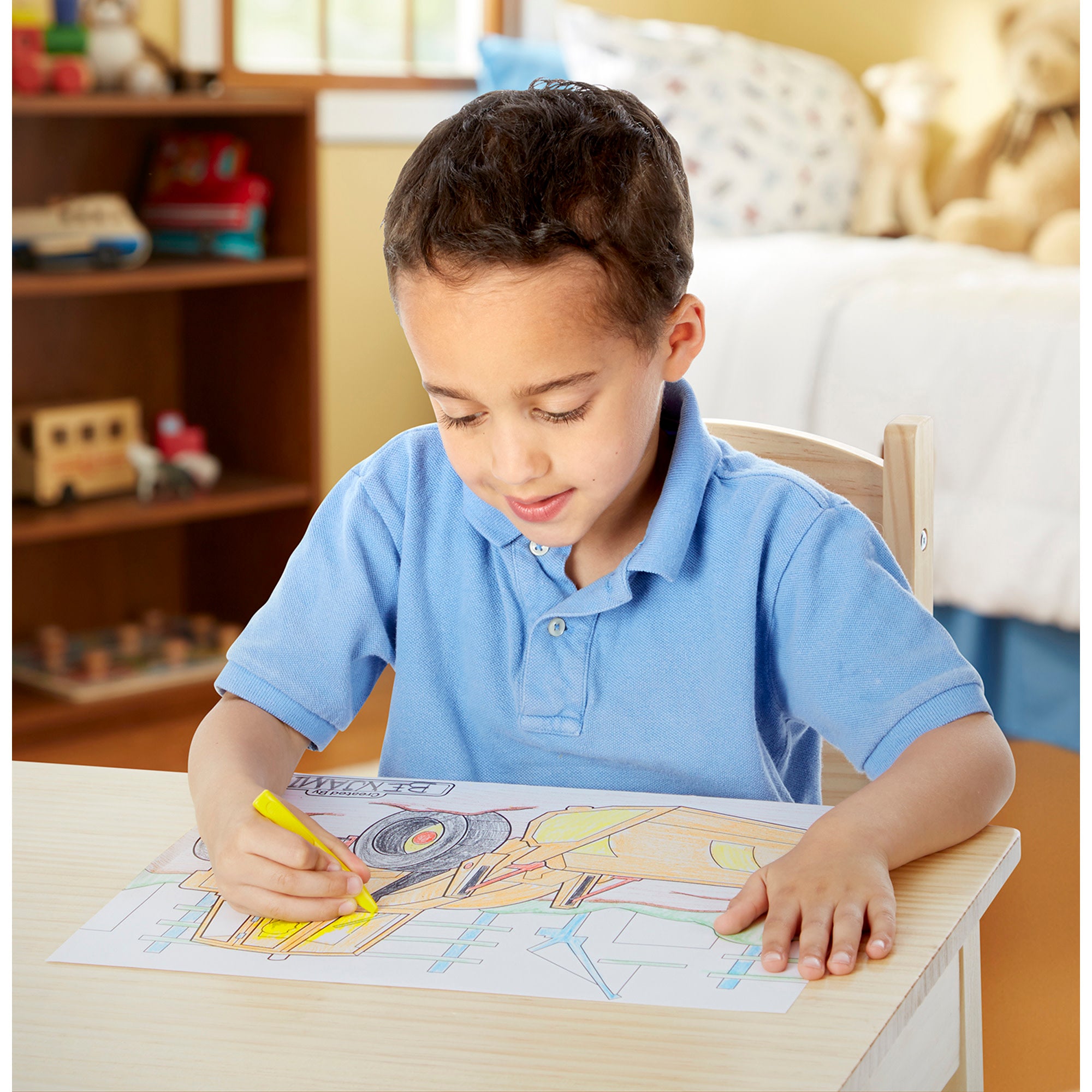 Jumbo 50-Page Kids' Coloring Pad - Space. Sharks. Sports. and More - Image 2