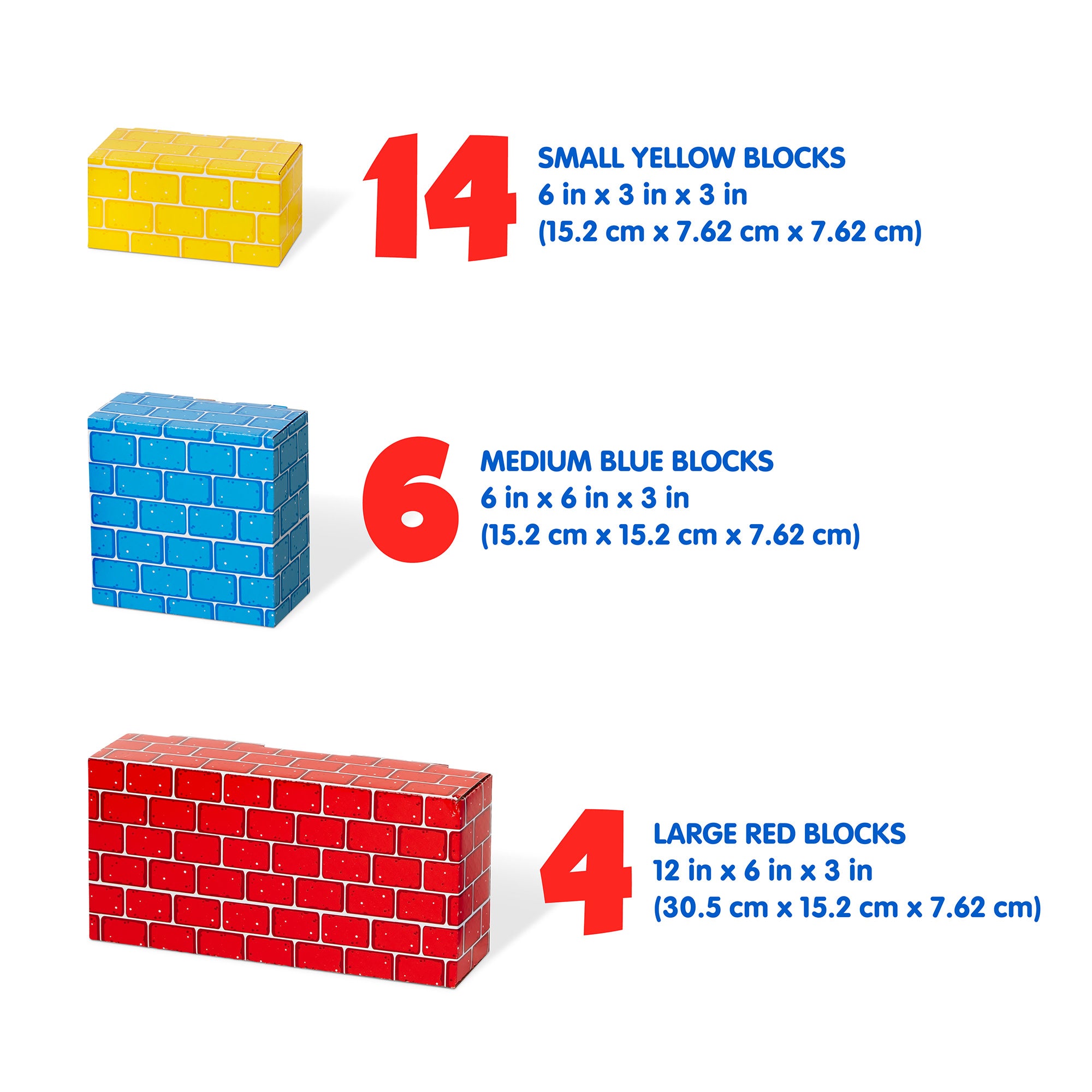 Jumbo Cardboard Blocks - 24 Pieces - Image 4