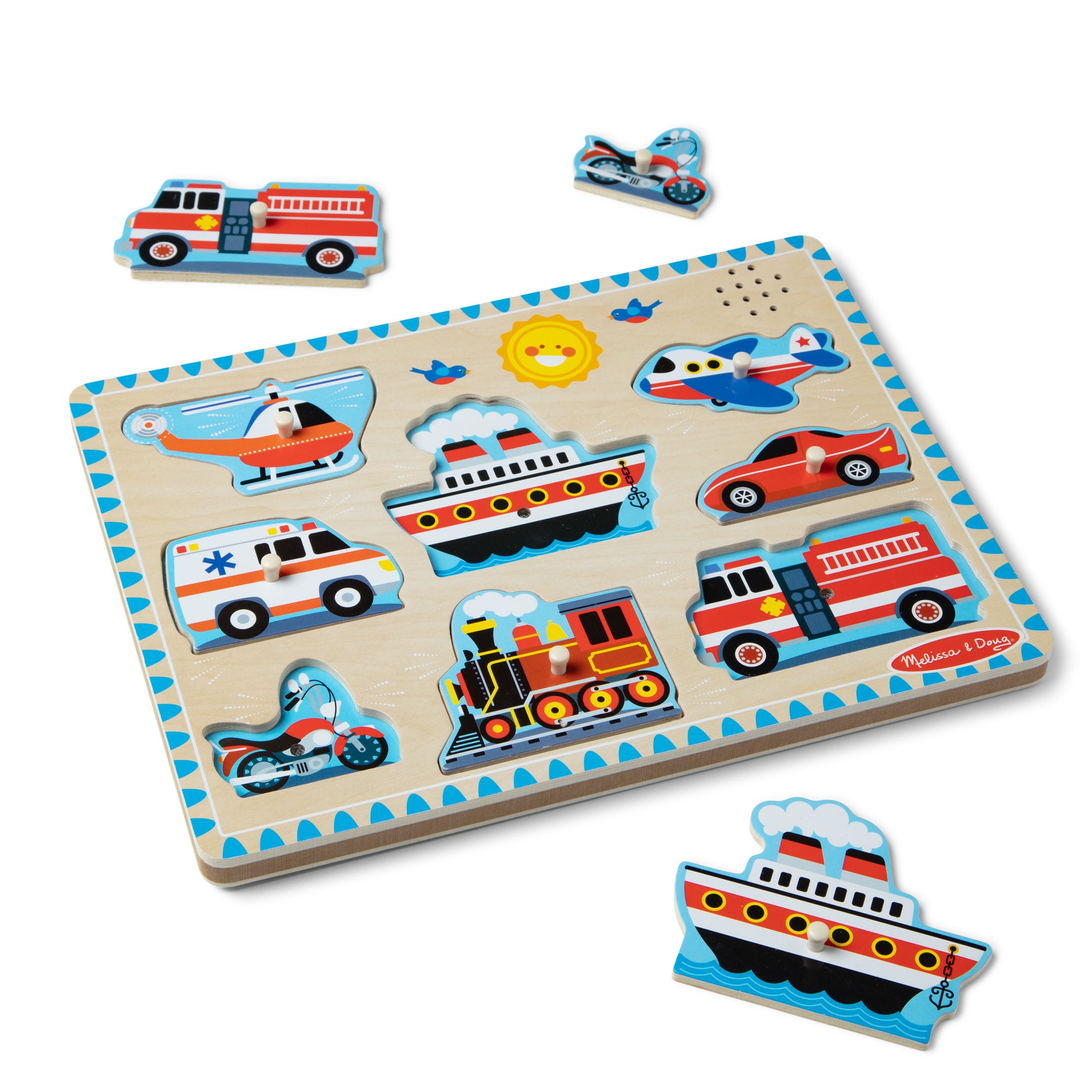 Vehicles Sound Puzzle - 8 Pieces - Image 4