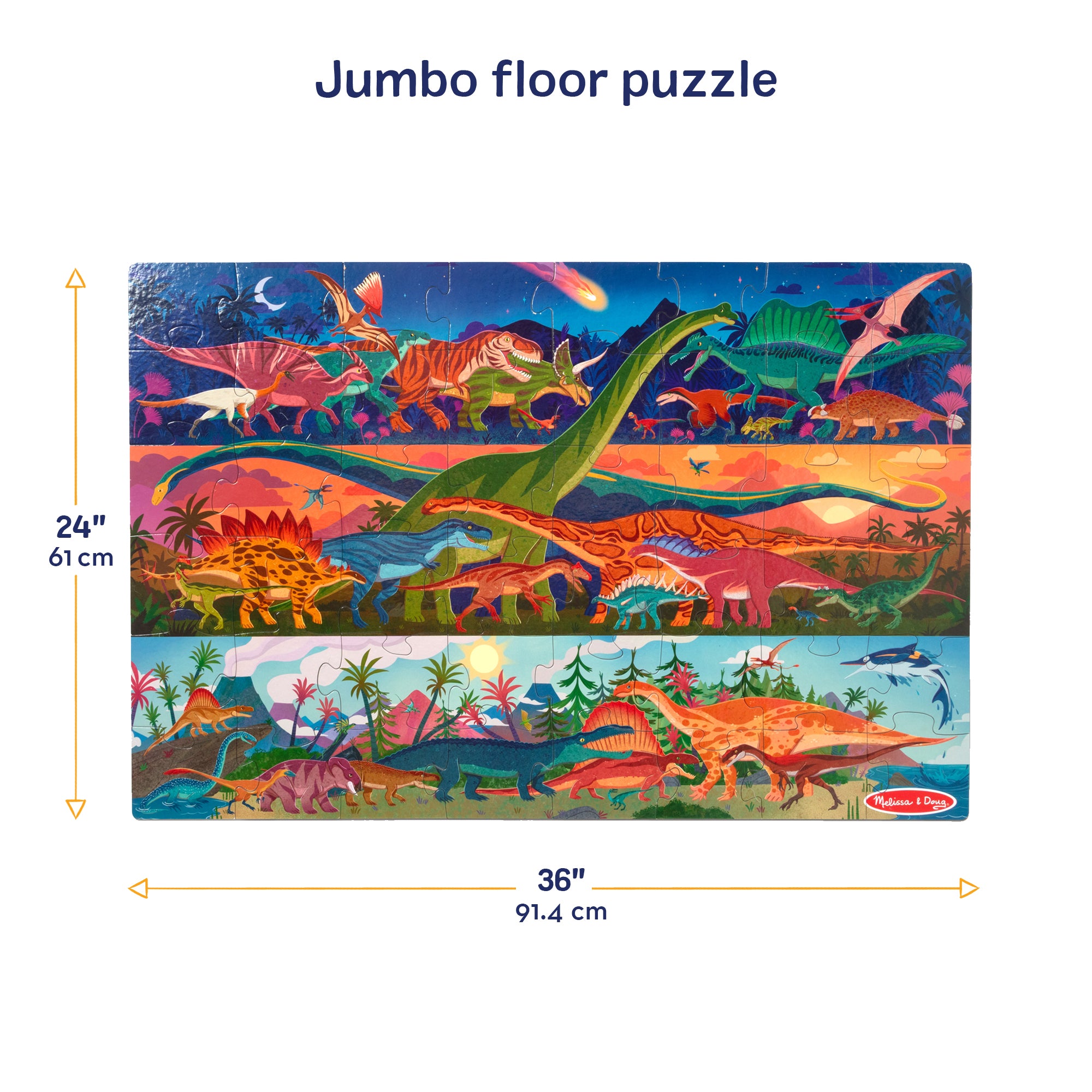 Dinosaur Floor Puzzle - 48 Pieces - Image 3