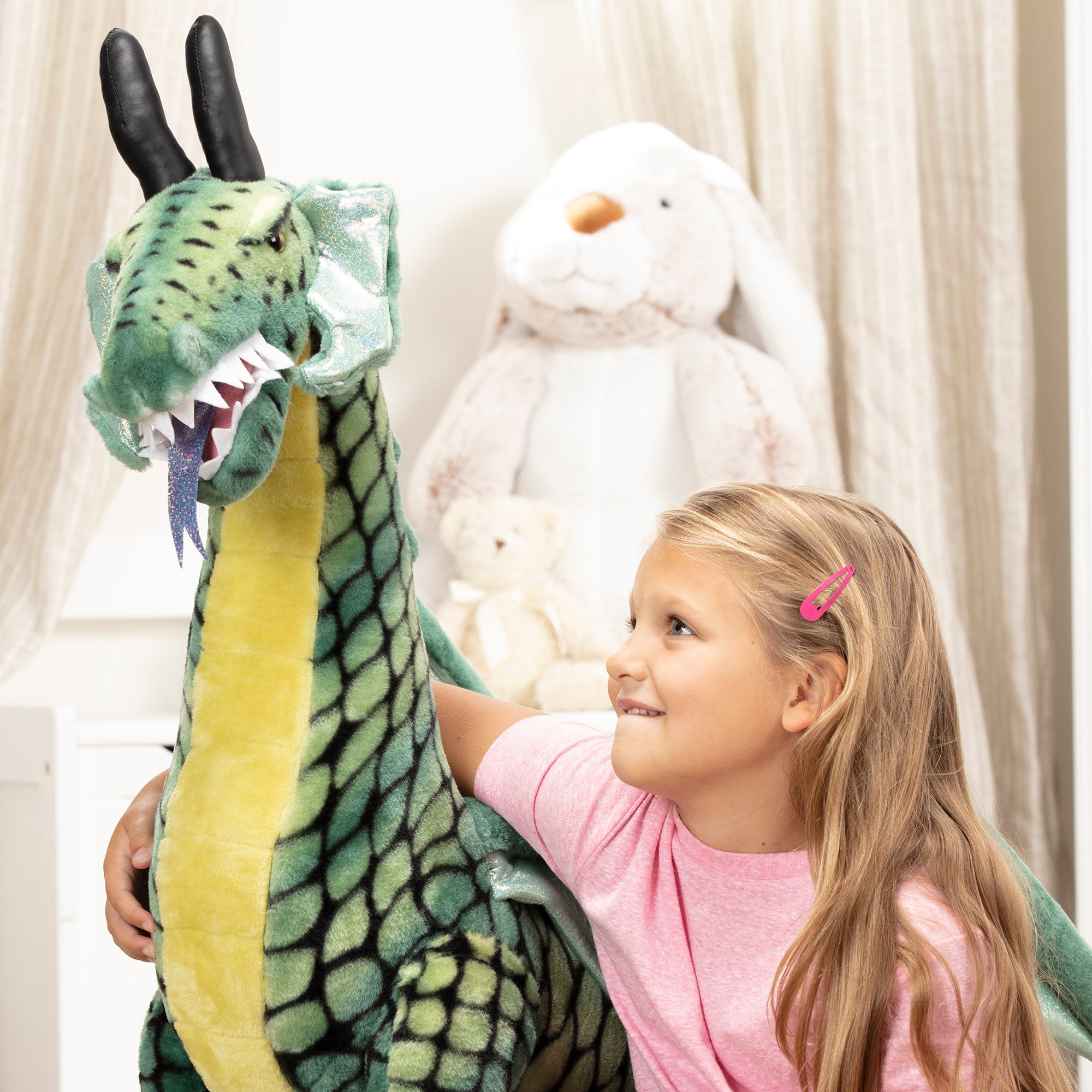 Winged Dragon Lifelike Plush Stuffed Animal - Image 6