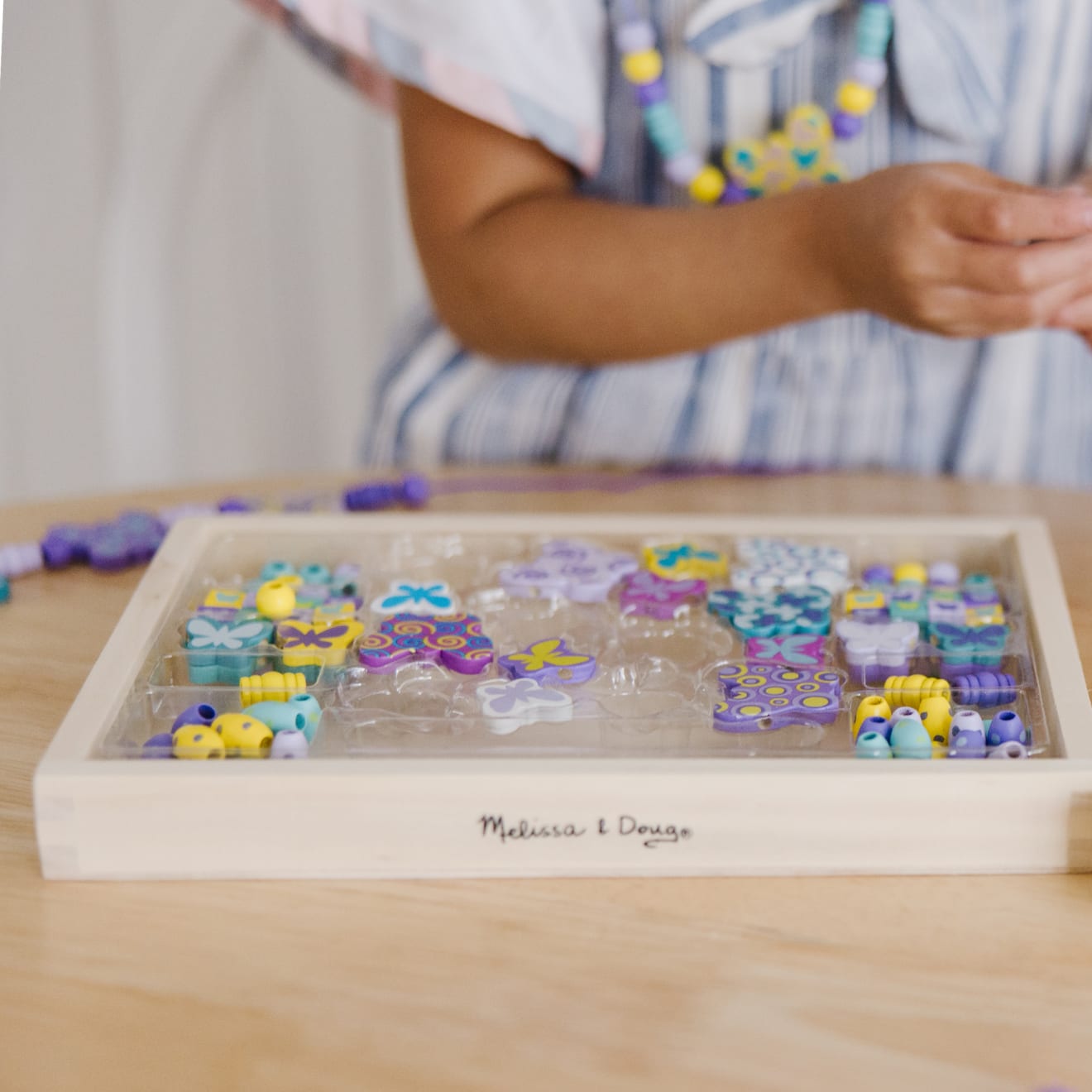 Created by Me! Butterfly Beads Wooden Bead Kit - Image 7