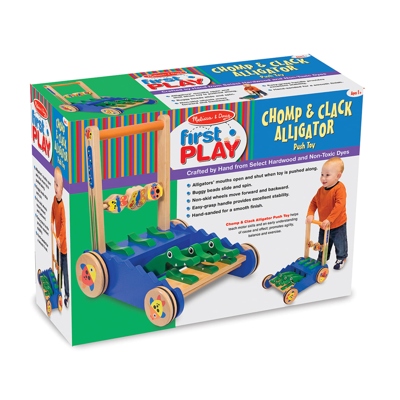 Chomp & Clack Alligator Push Toy - Image 3