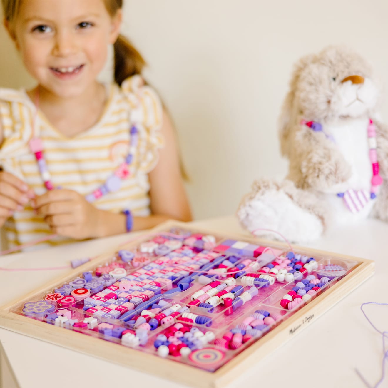 Created by Me! Sparkle & Shimmer Beads Wooden Bead Kit - Image 2