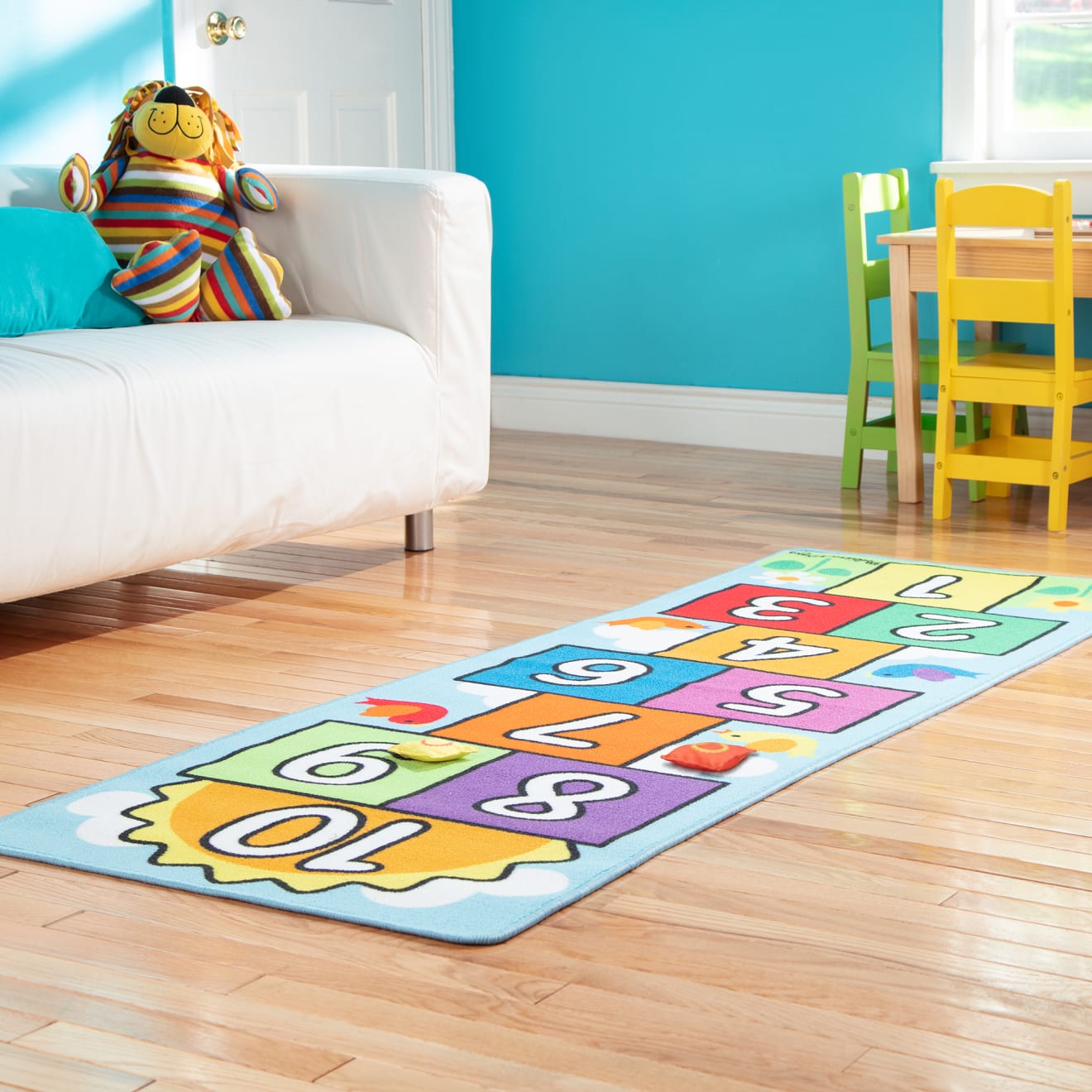 Hop & Count Hopscotch Rug - Image 9