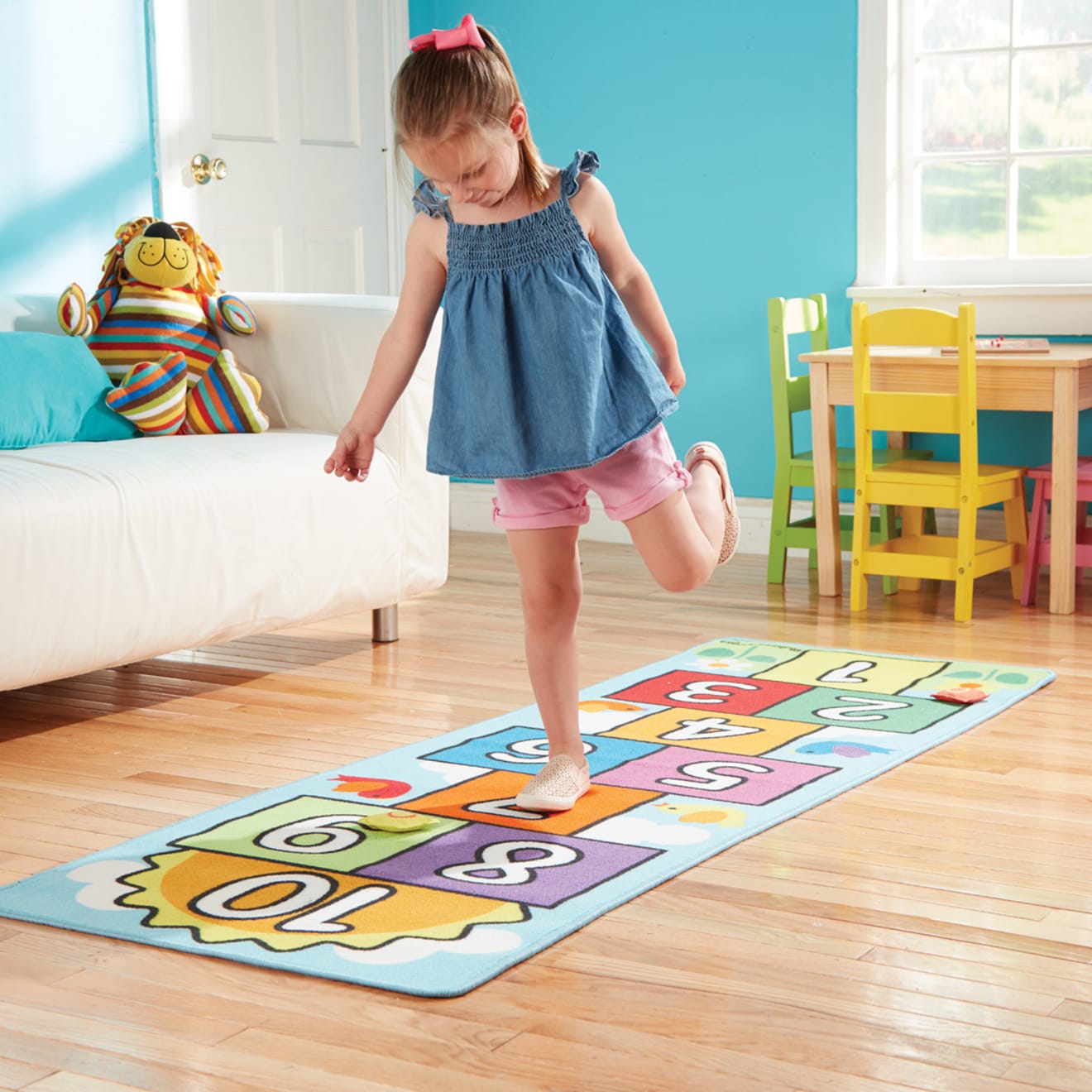 Hop & Count Hopscotch Rug - Image 2