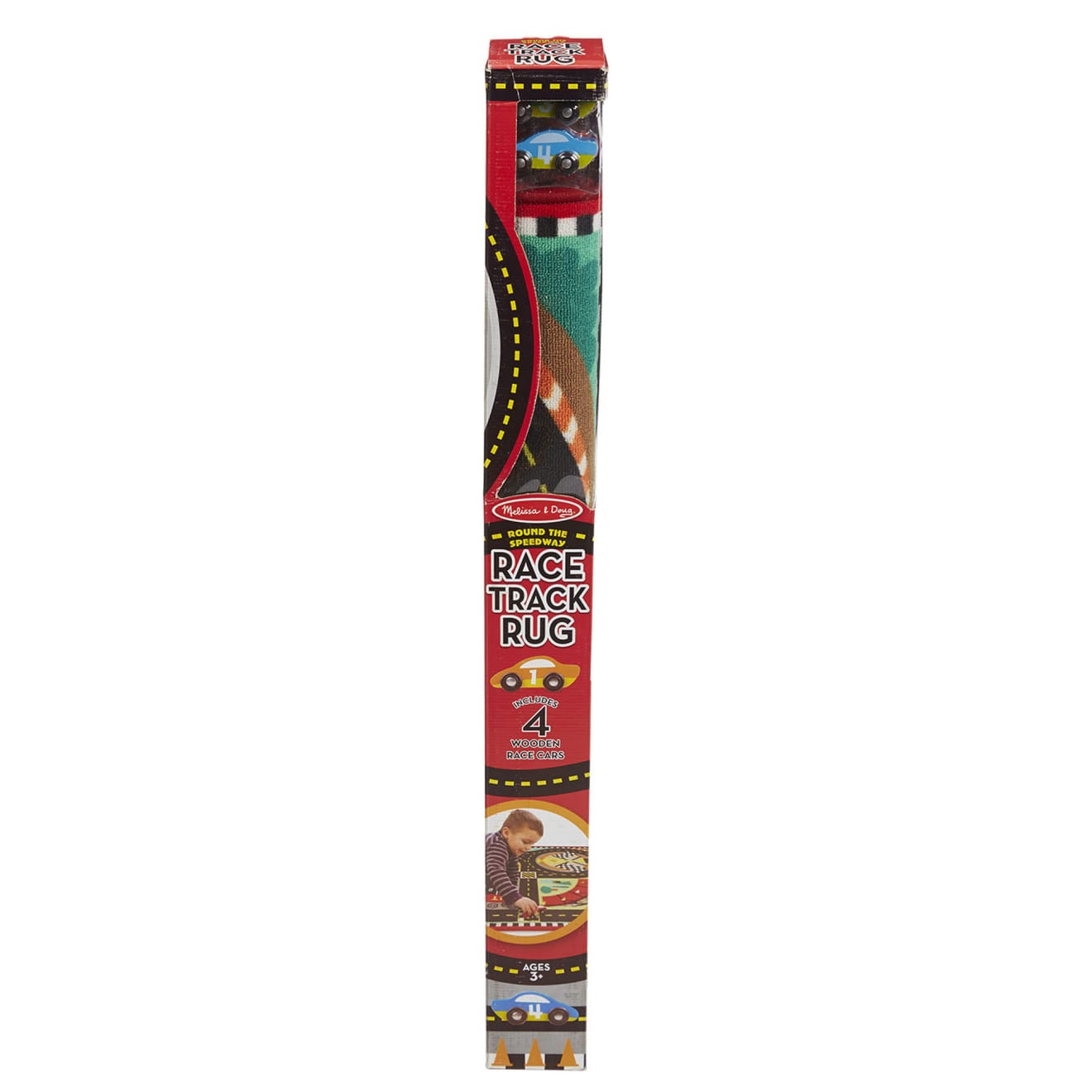 Round the Speedway Race Track Rug & Car Set - Image 3