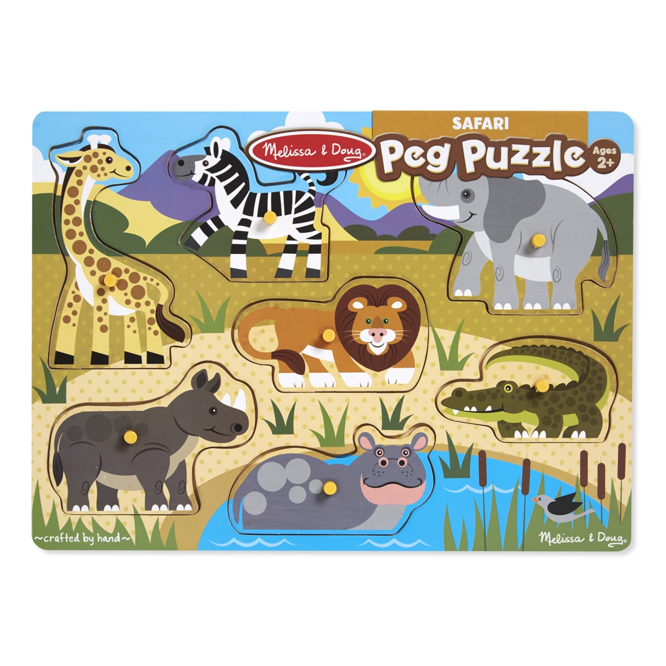Safari Peg Puzzle - 7 Pieces - Image 3