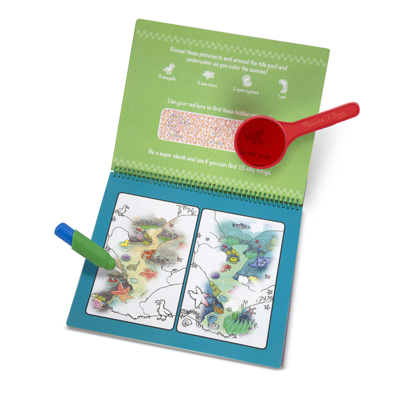 Water Wow! Animal Antics Deluxe Water-Reveal Pad - On the Go Travel Activity - Image 4