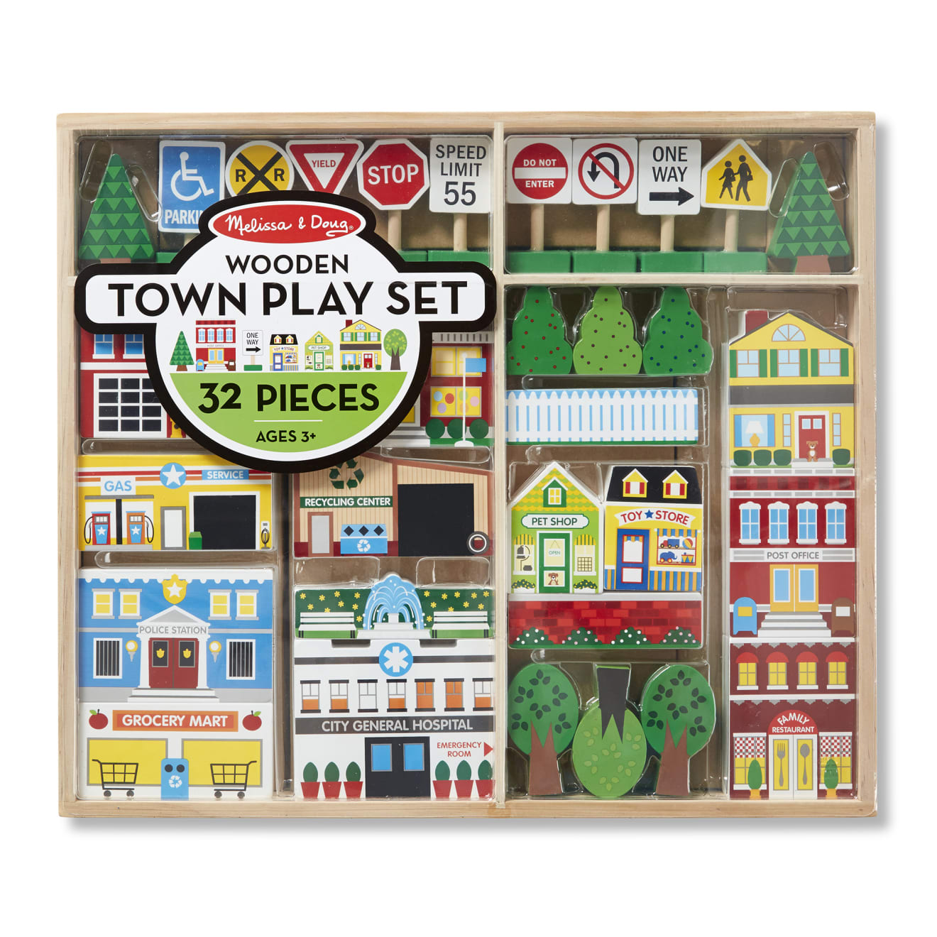 Wooden Town Play Set - Image 3