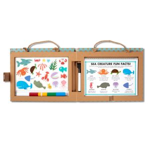 Natural Play: Play. Draw. Create Reusable Drawing & Magnet Kit – Ocean