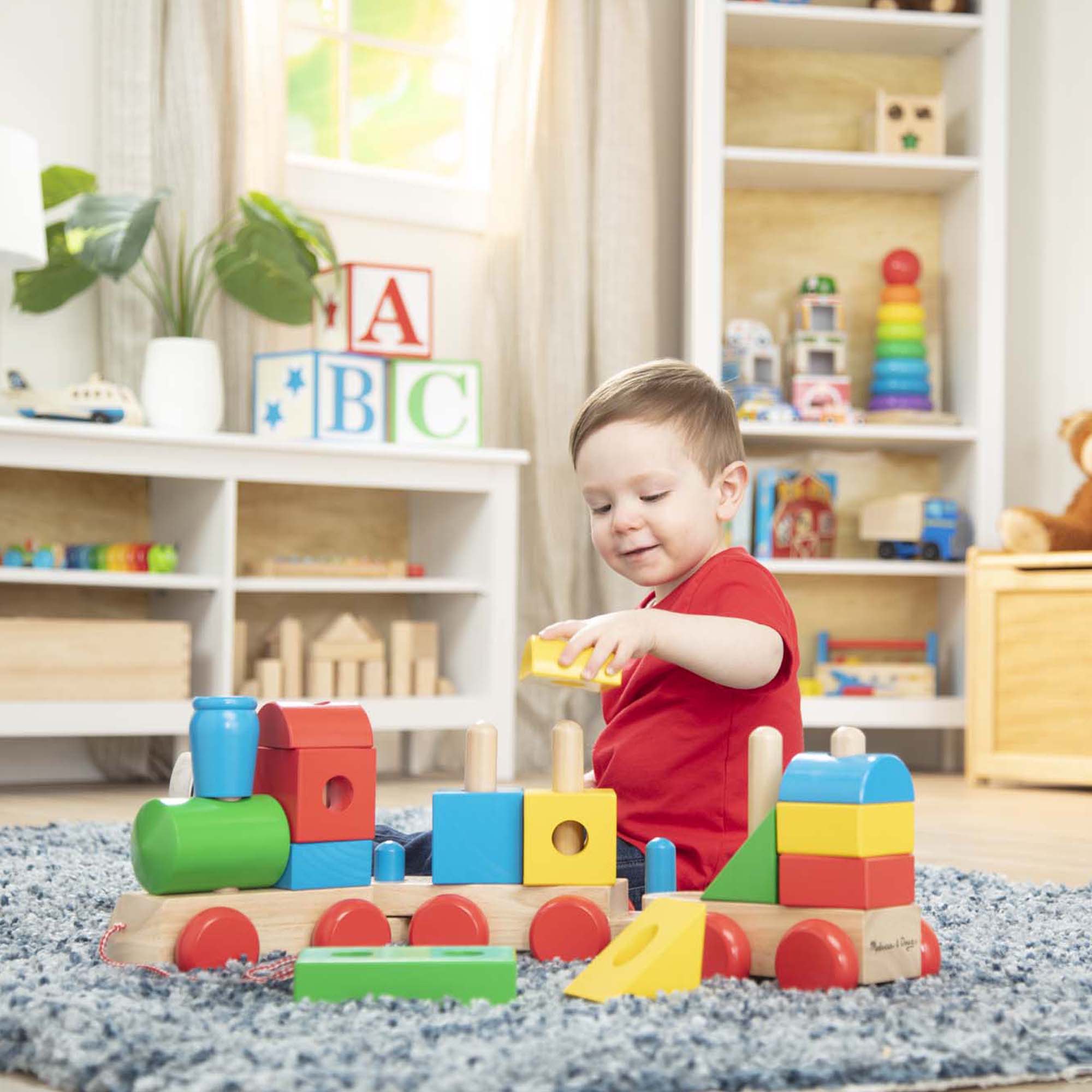 Jumbo Wooden Stacking Train – Classic - Image 2