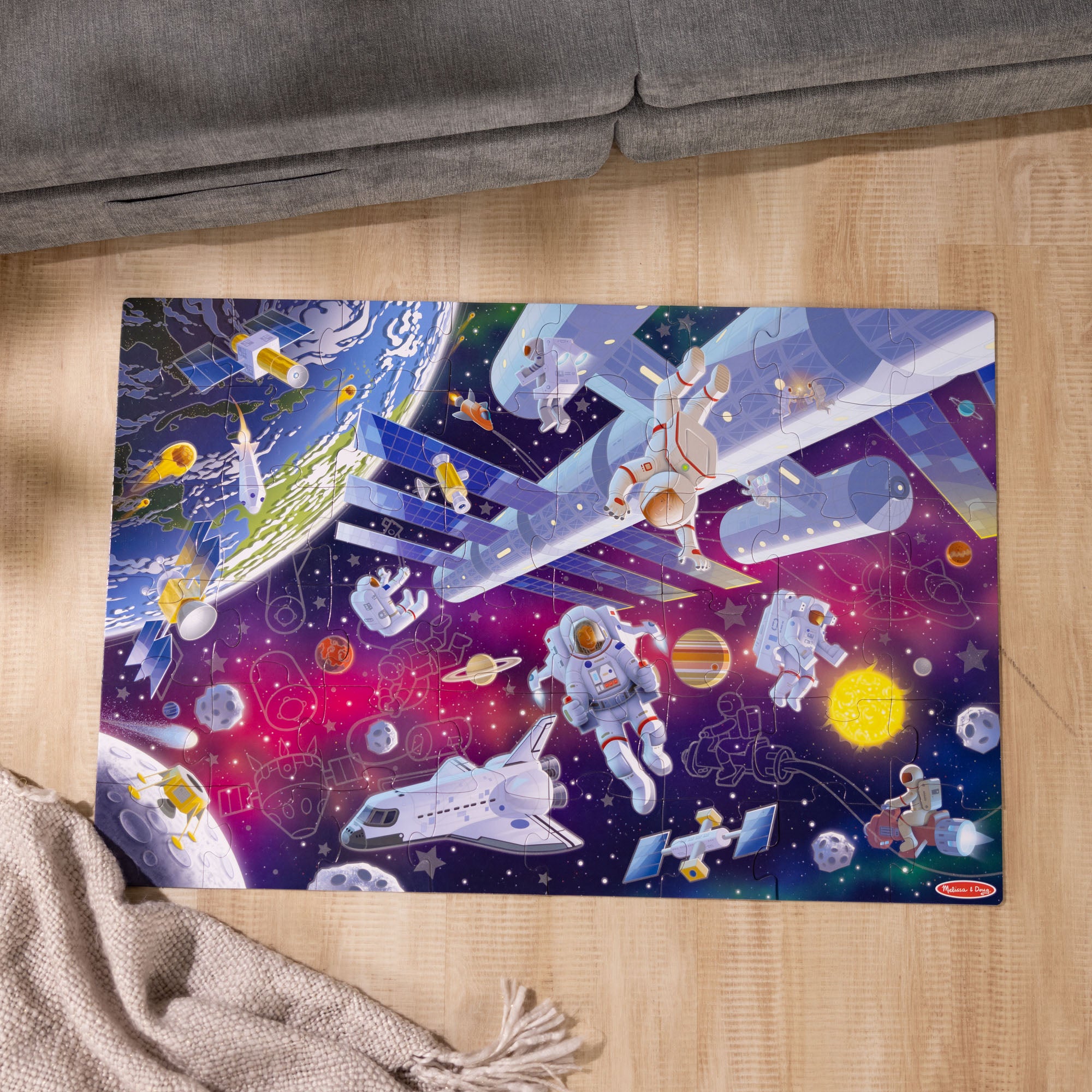 Outer Space Glow-in-the-Dark Floor Puzzle – 48 Pieces - Image 9