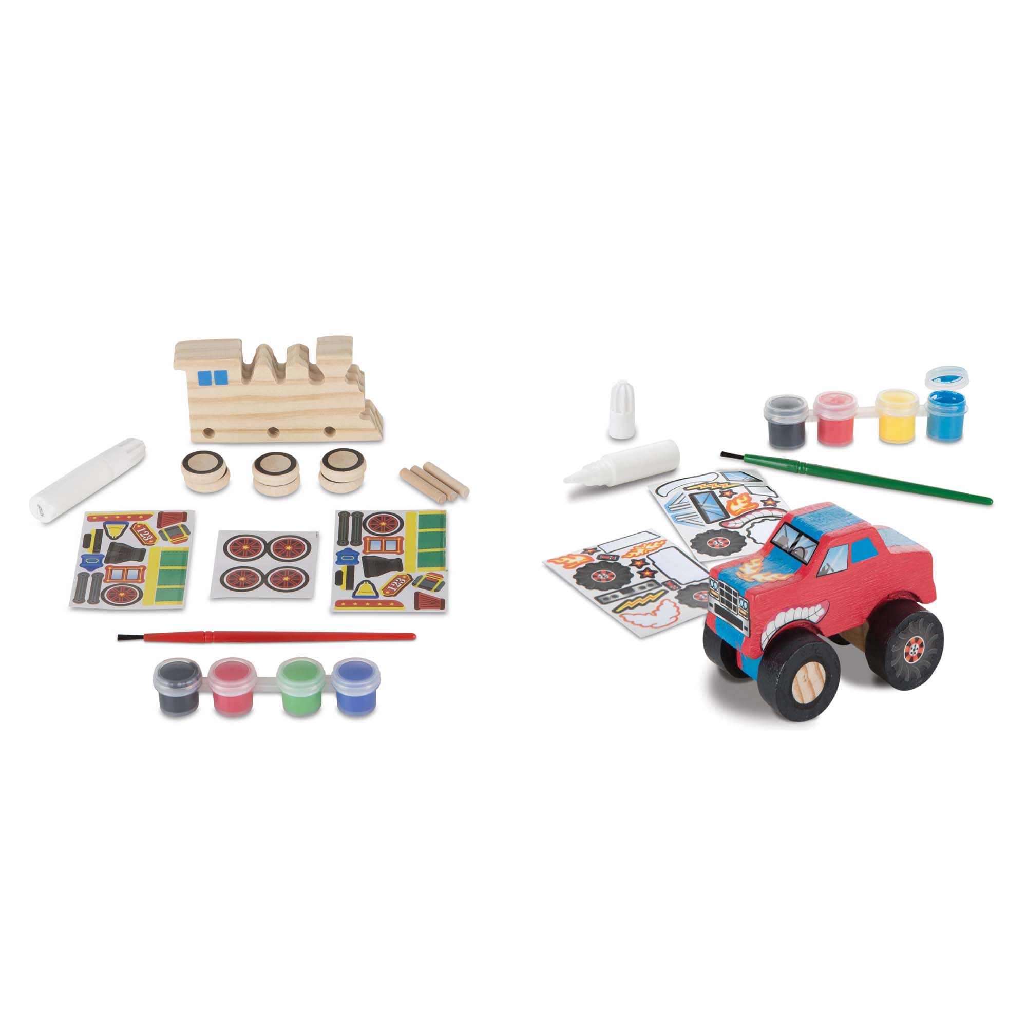 Created by Me!™ Vehicles Craft Kit 2-Pack: Monster Truck. Train - Image 4