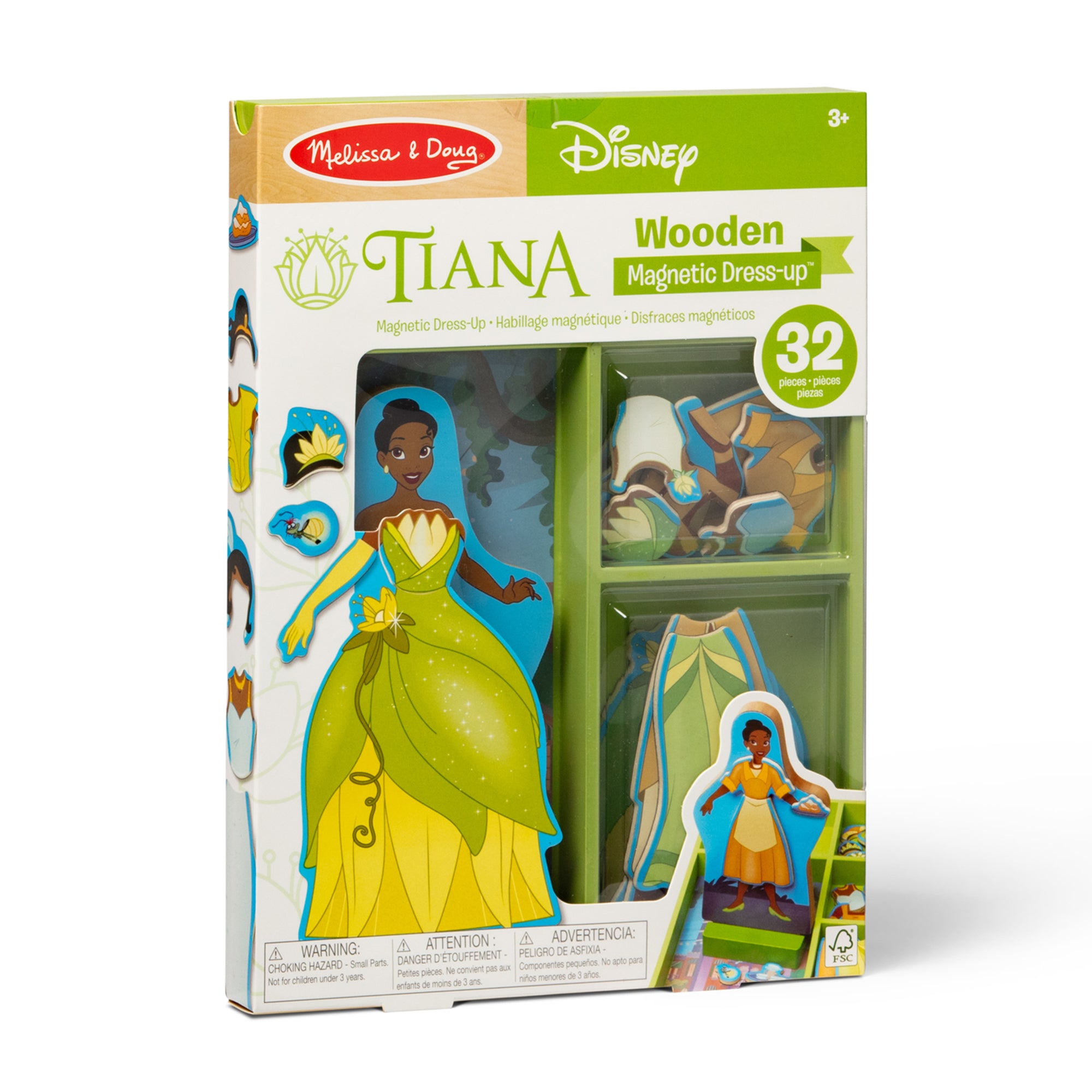 Disney Tiana Wooden Magnetic Dress-Up Play Set - Image 3