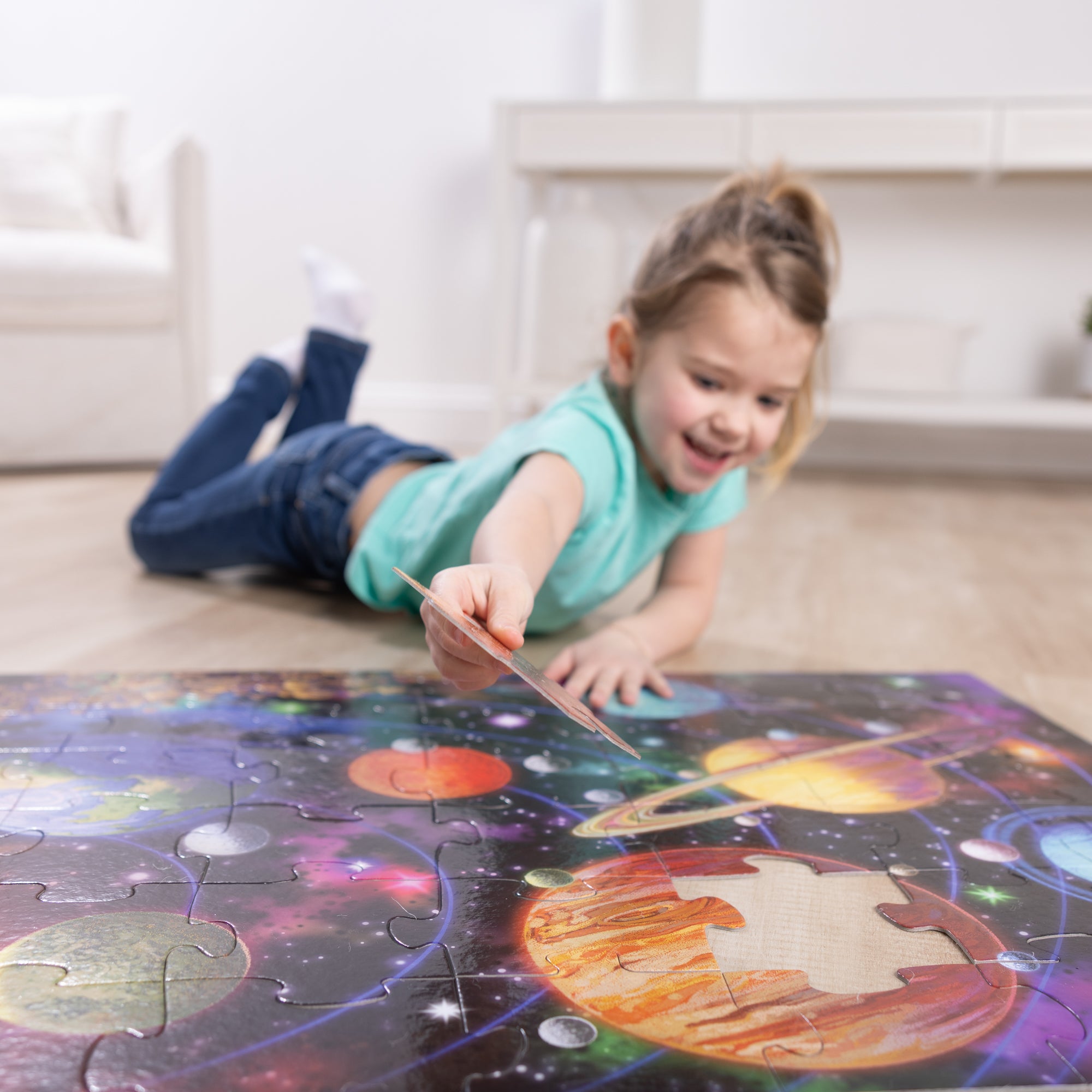 Solar System Floor Puzzle - 48 Pieces - Image 2