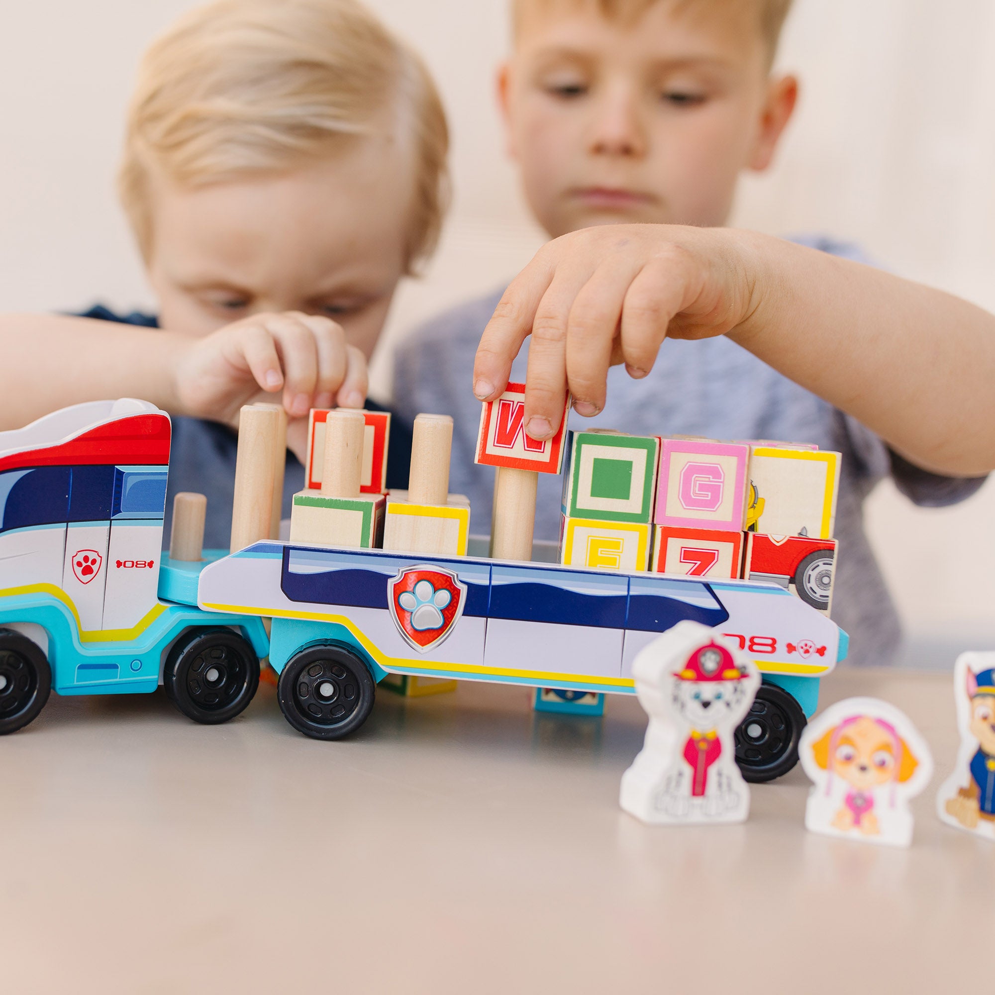 PAW Patrol Wooden ABC Block Truck - Image 2