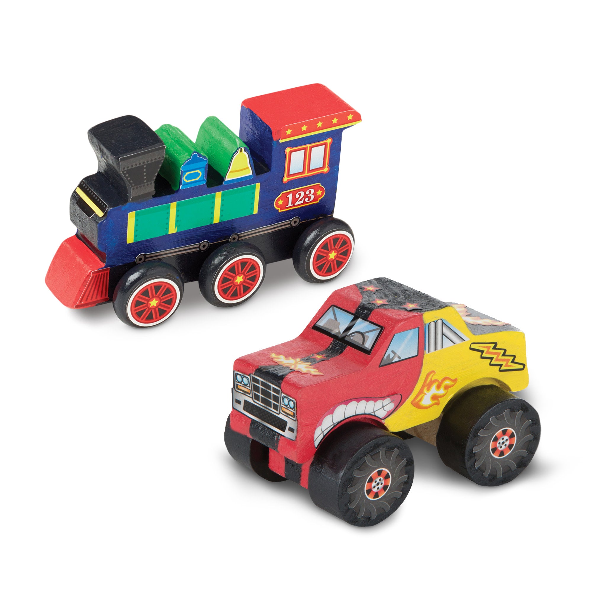 Created by Me!™ Vehicles Craft Kit 2-Pack: Monster Truck. Train - Image 3