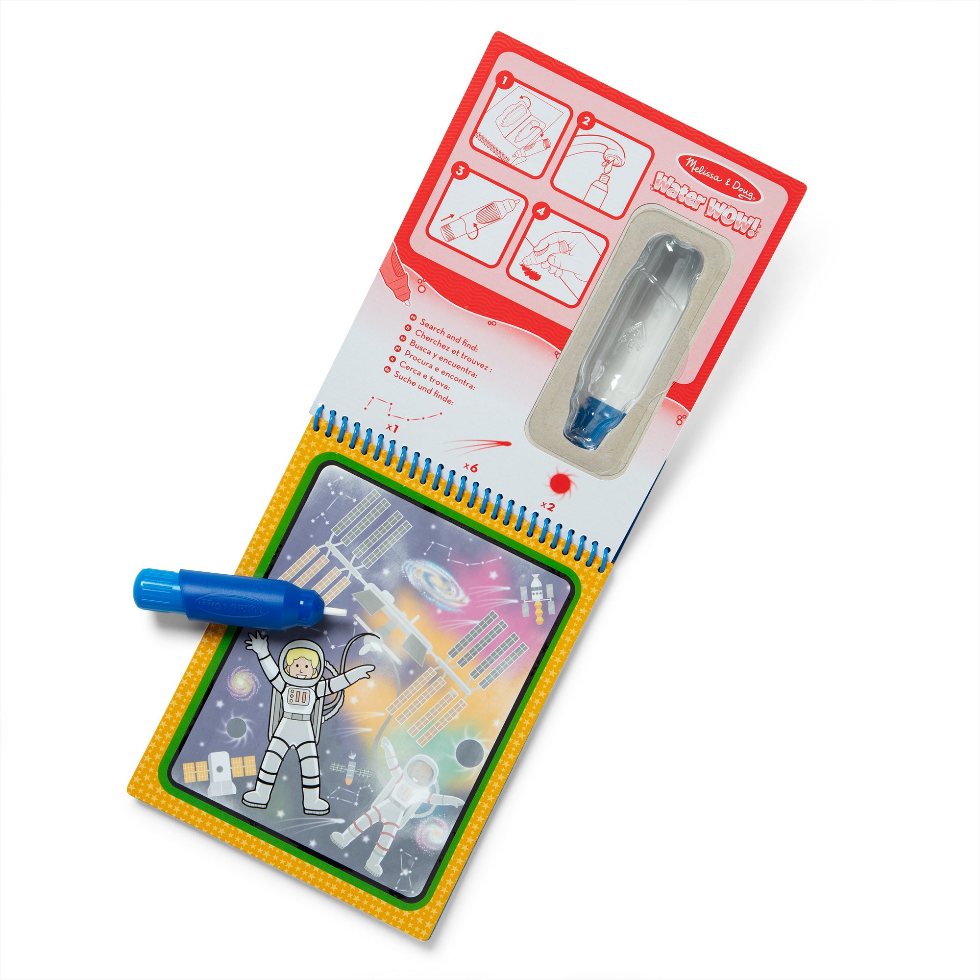Water Wow! Space Water-Reveal Pad – On the Go Travel Activity - Image 3