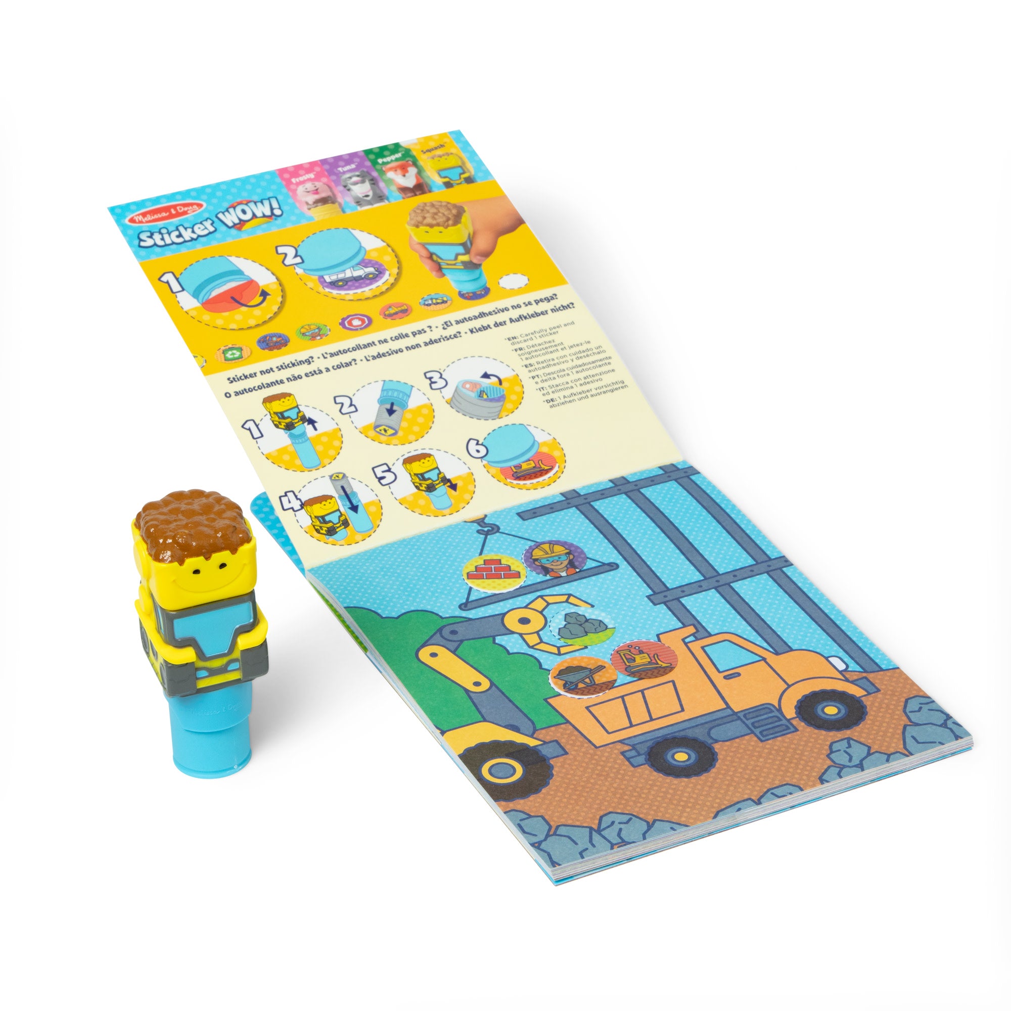 Sticker WOW!™ Activity Pad & Sticker Stamper - Bulldozer - Image 3