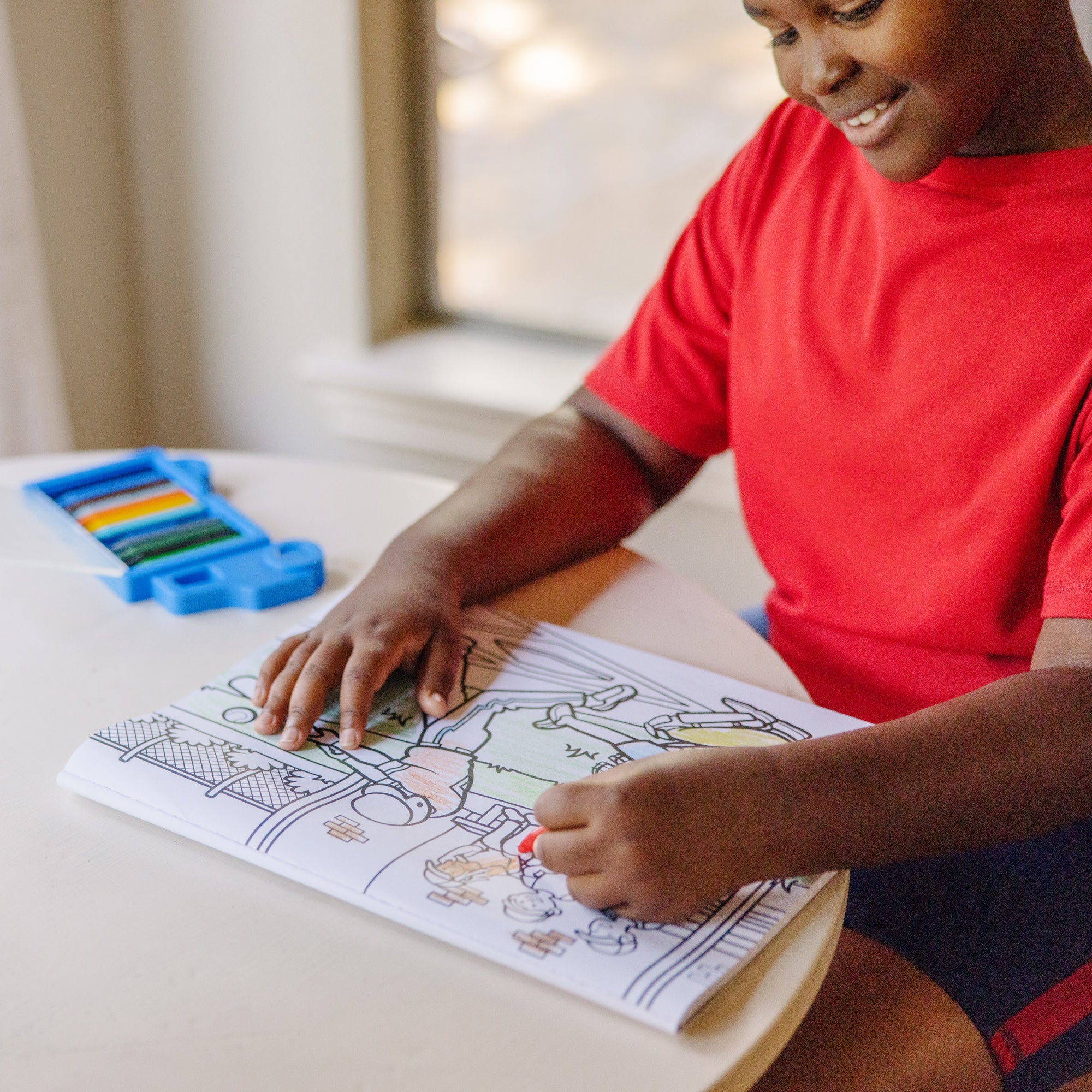 Jumbo 50-Page Kids' Coloring Pad - Space. Sharks. Sports. and More - Image 7