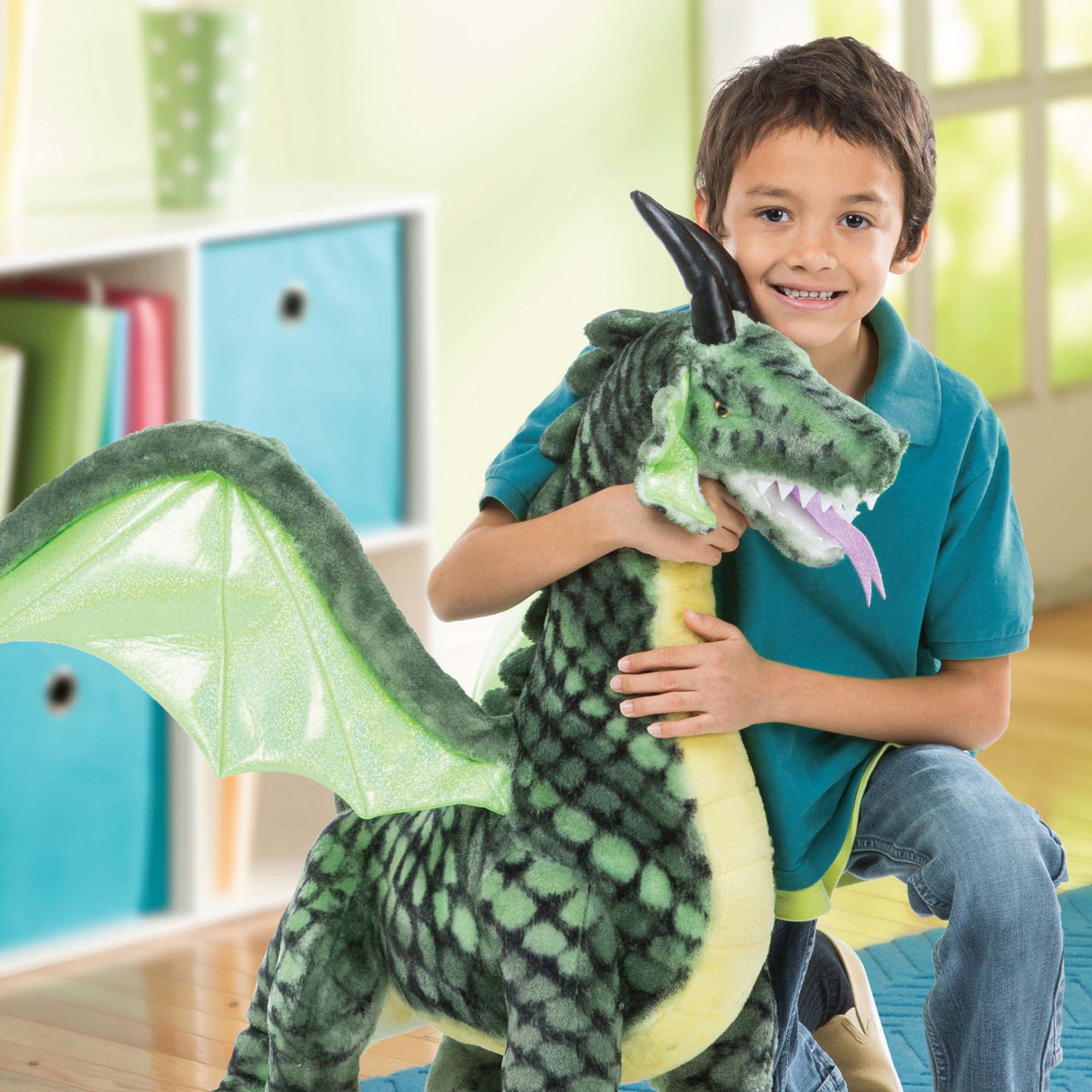Winged Dragon Lifelike Plush Stuffed Animal - Image 5