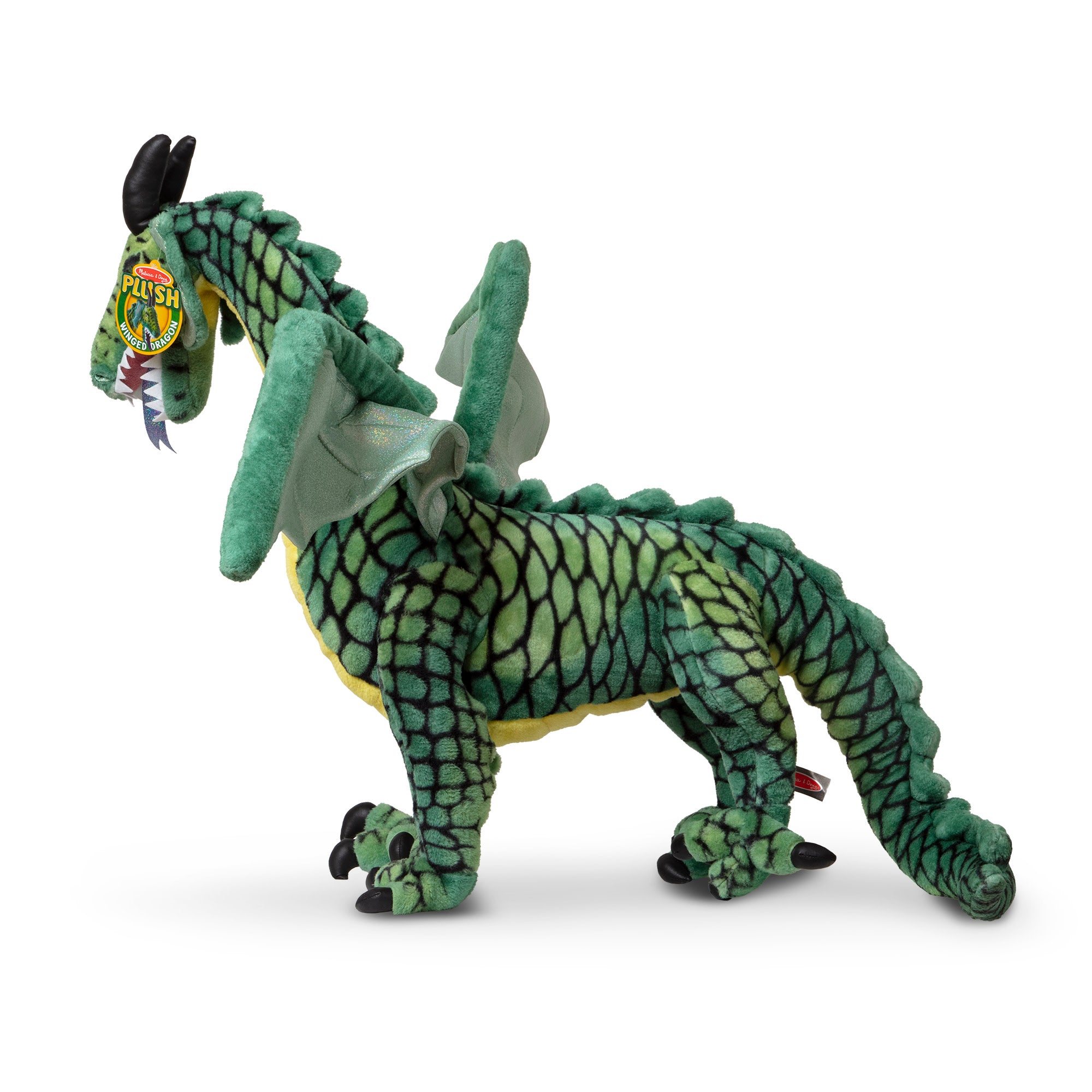 Winged Dragon Lifelike Plush Stuffed Animal - Image 3
