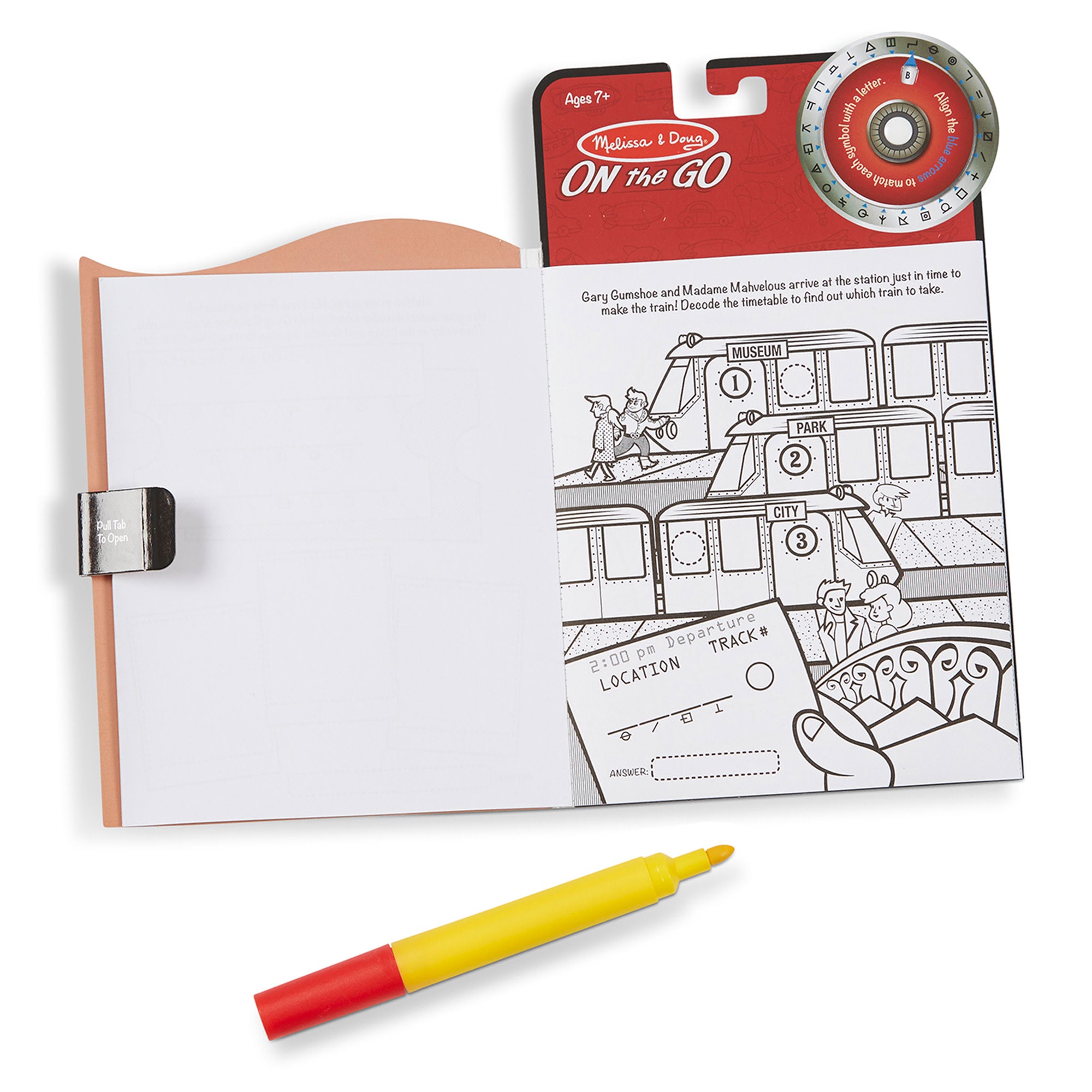 On the Go™ Secret Decoder Activity Books 3-Pack: Slippery Flippers. Runaway Ruby. Game Book - Image 4
